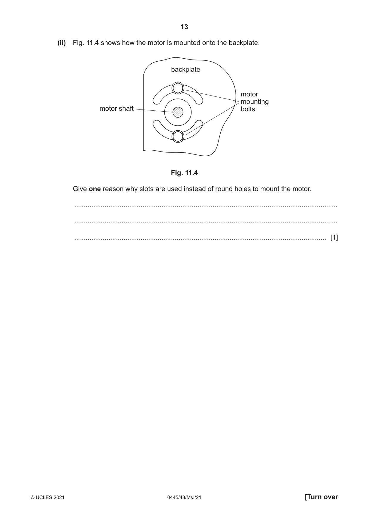 Cambridge IGCSE Design and Technology 0445 2021 May/June Paper 4 · Variant 3 question paper, page 13 of 20