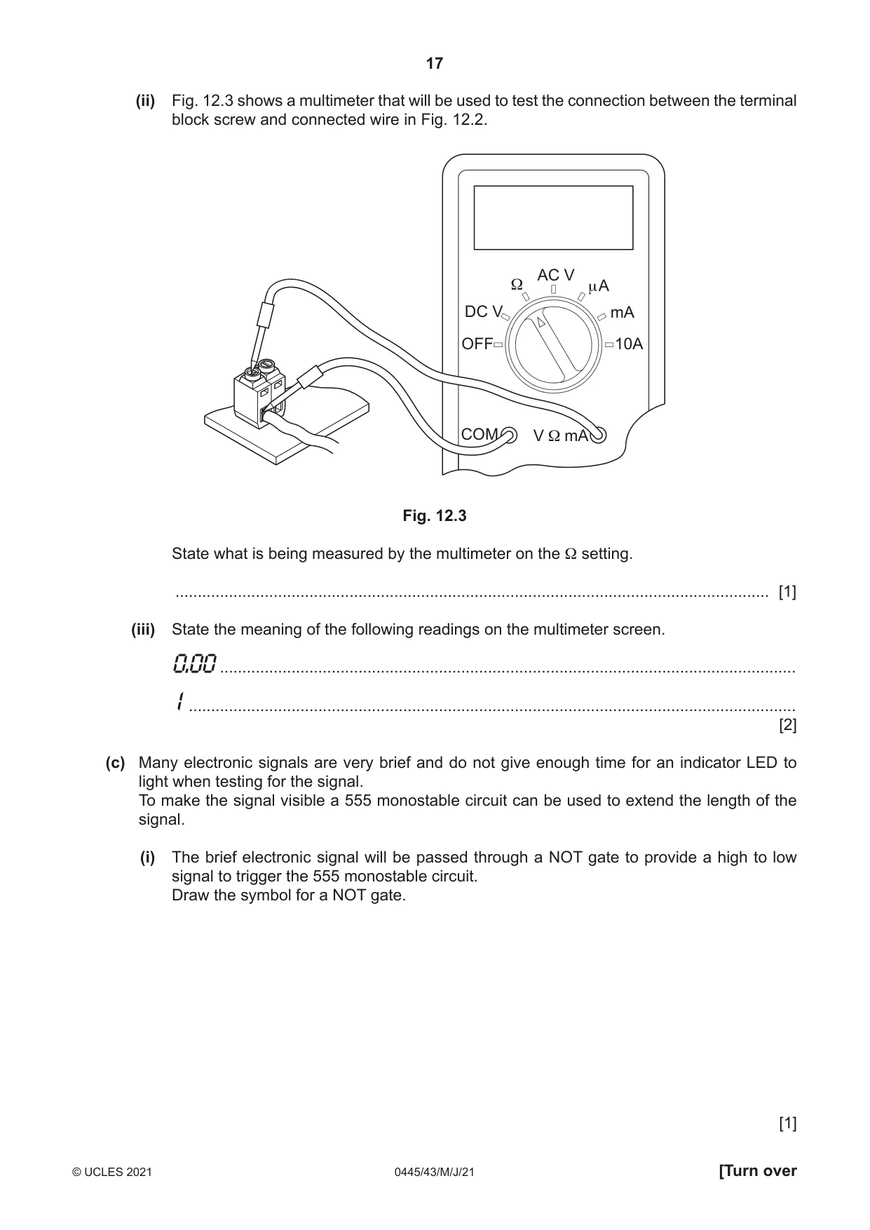 Cambridge IGCSE Design and Technology 0445 2021 May/June Paper 4 · Variant 3 question paper, page 17 of 20