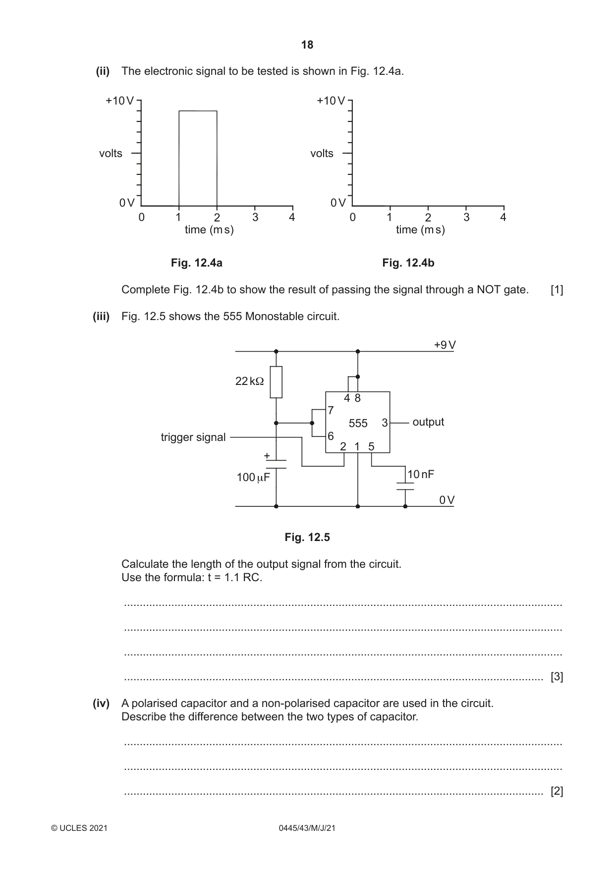 Cambridge IGCSE Design and Technology 0445 2021 May/June Paper 4 · Variant 3 question paper, page 18 of 20