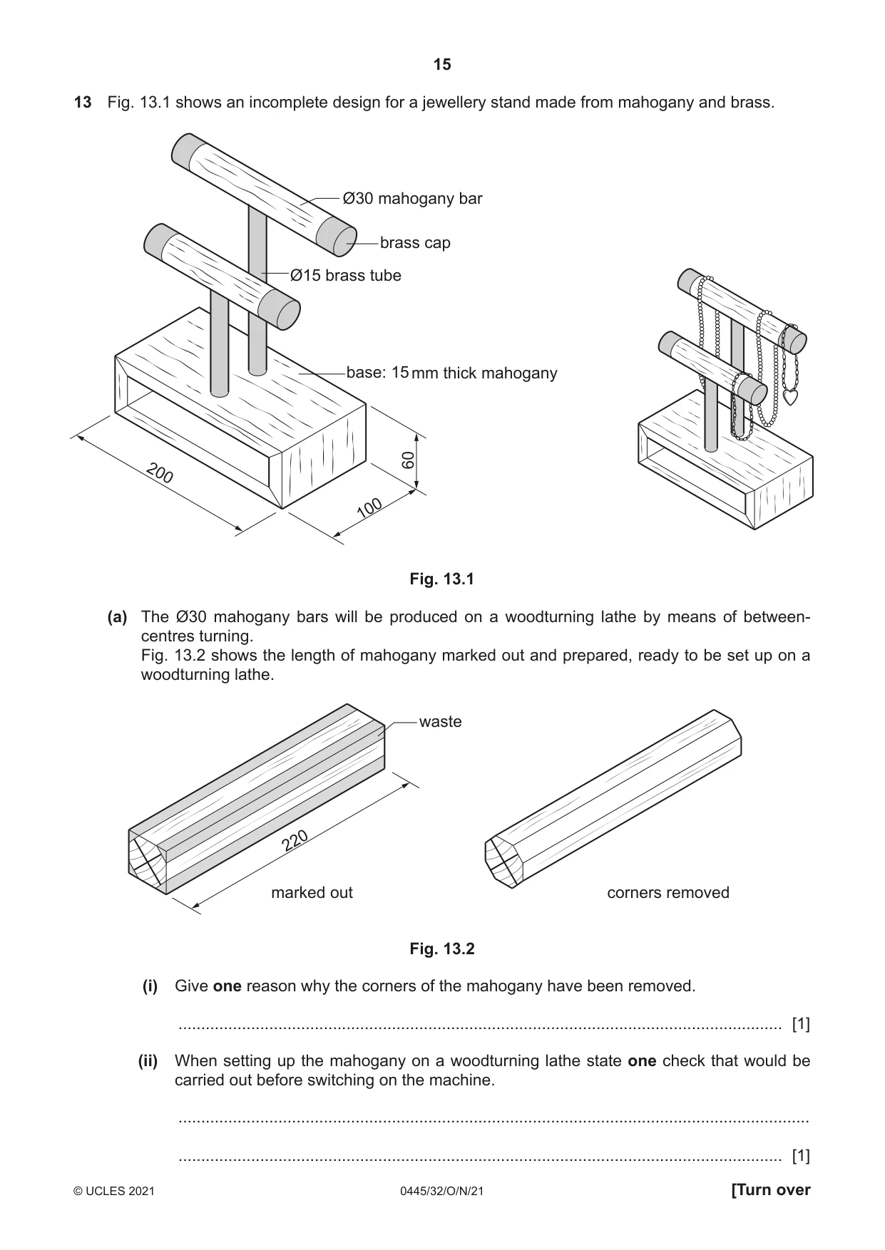 Cambridge IGCSE Design and Technology 0445 2021 Oct/Nov Paper 3 · Variant 2 question paper, page 15 of 20