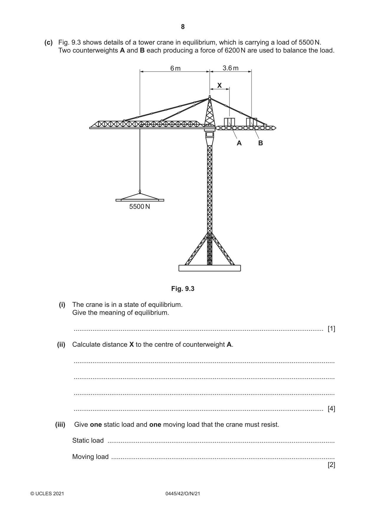 Cambridge IGCSE Design and Technology 0445 2021 Oct/Nov Paper 4 · Variant 2 question paper, page 8 of 20