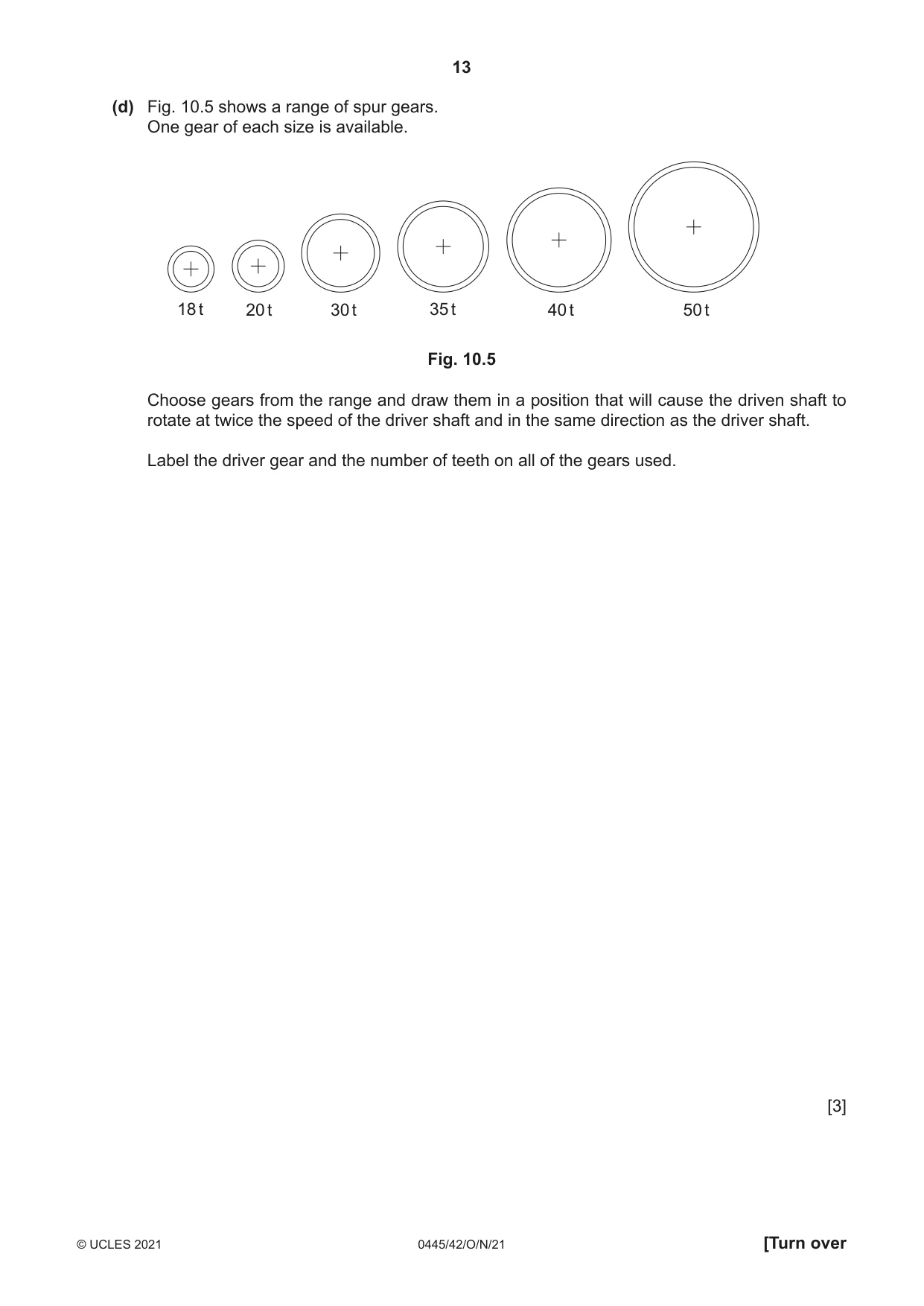 Cambridge IGCSE Design and Technology 0445 2021 Oct/Nov Paper 4 · Variant 2 question paper, page 13 of 20
