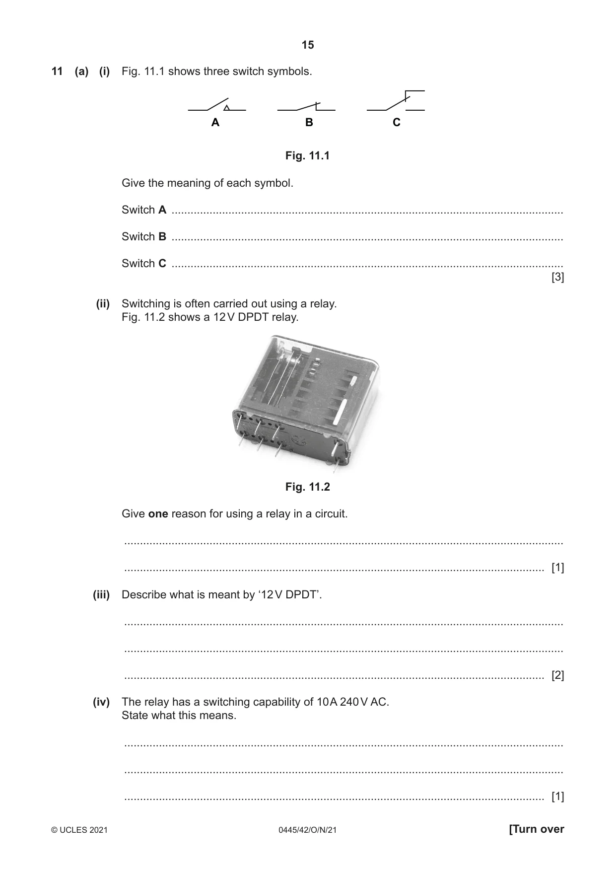 Cambridge IGCSE Design and Technology 0445 2021 Oct/Nov Paper 4 · Variant 2 question paper, page 15 of 20