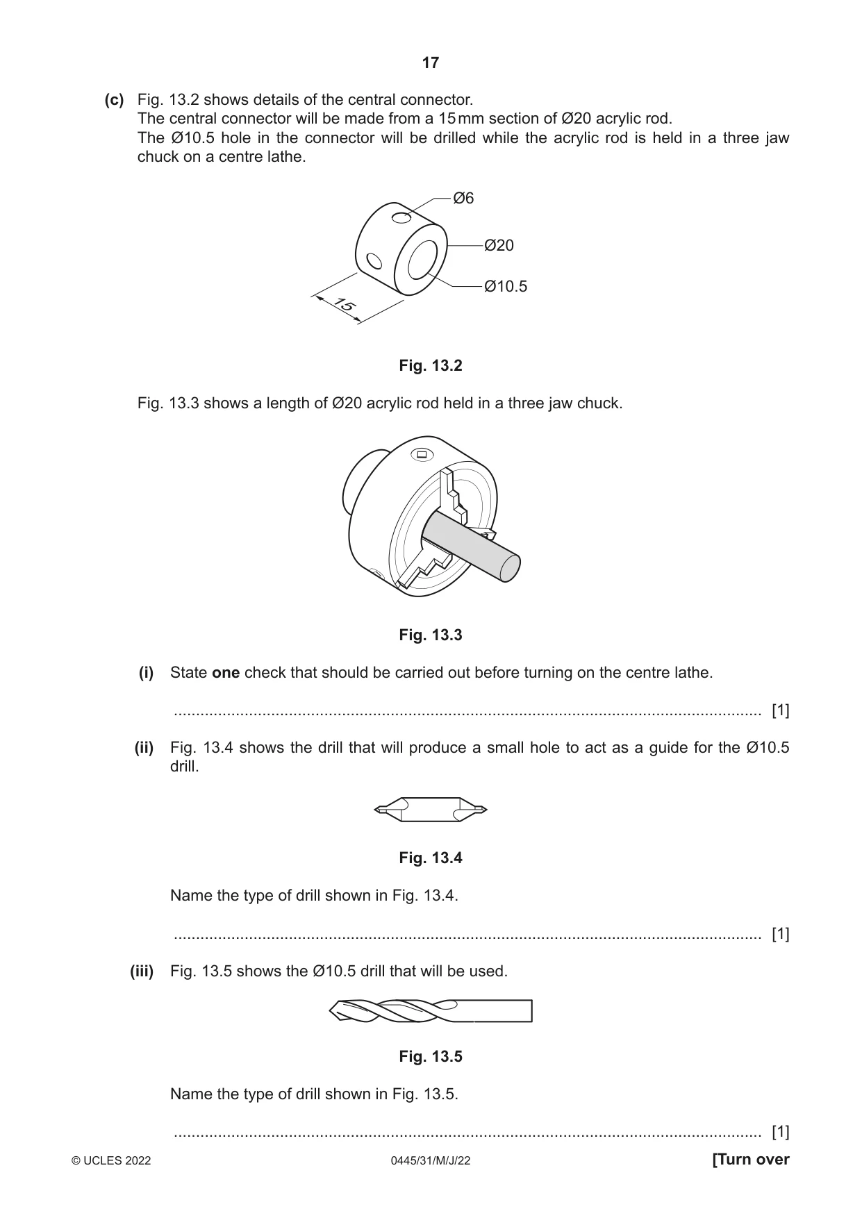 Cambridge IGCSE Design and Technology 0445 2022 May/June Paper 3 · Variant 1 question paper, page 17 of 20