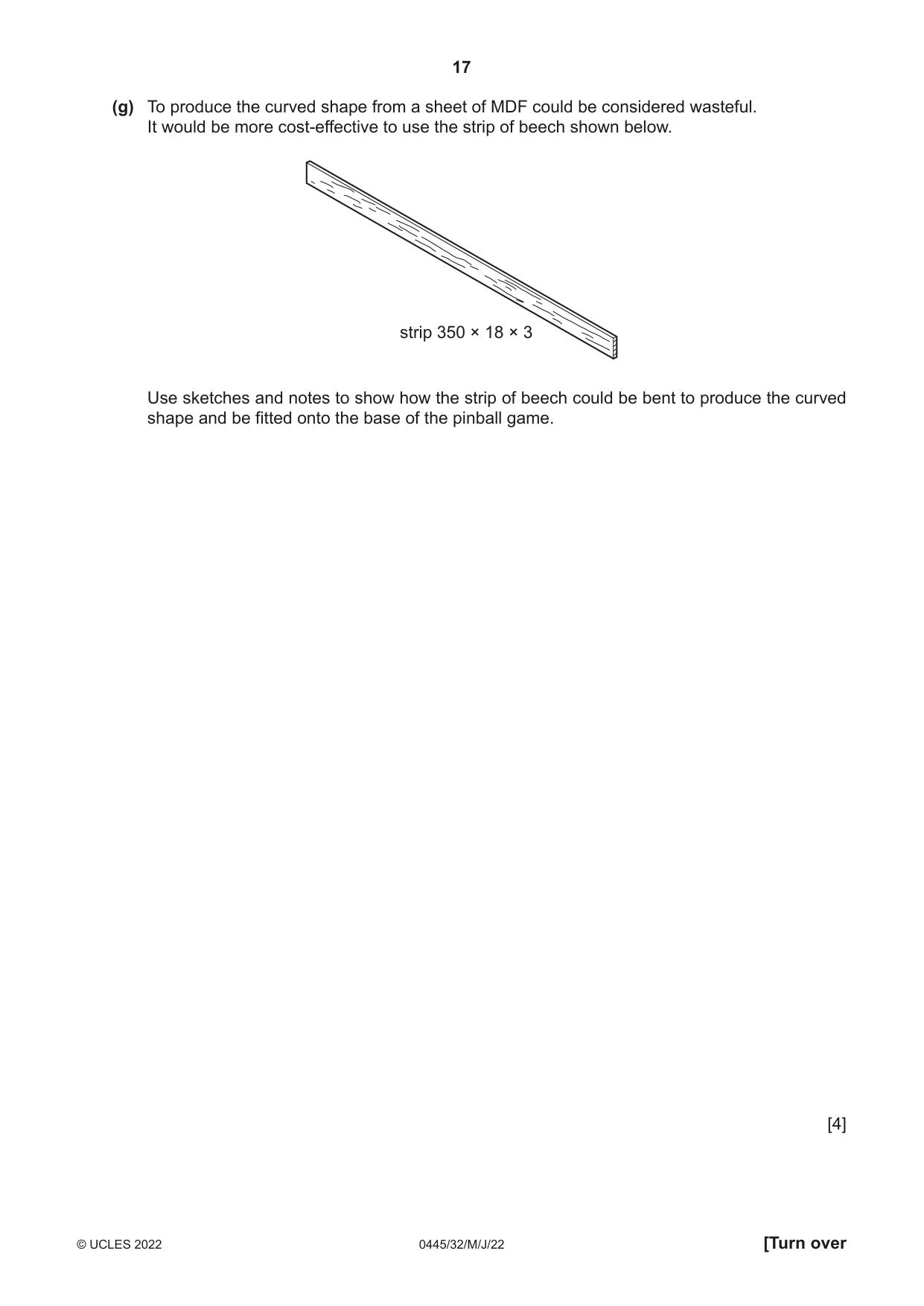 Cambridge IGCSE Design and Technology 0445 2022 May/June Paper 3 · Variant 2 question paper, page 17 of 24