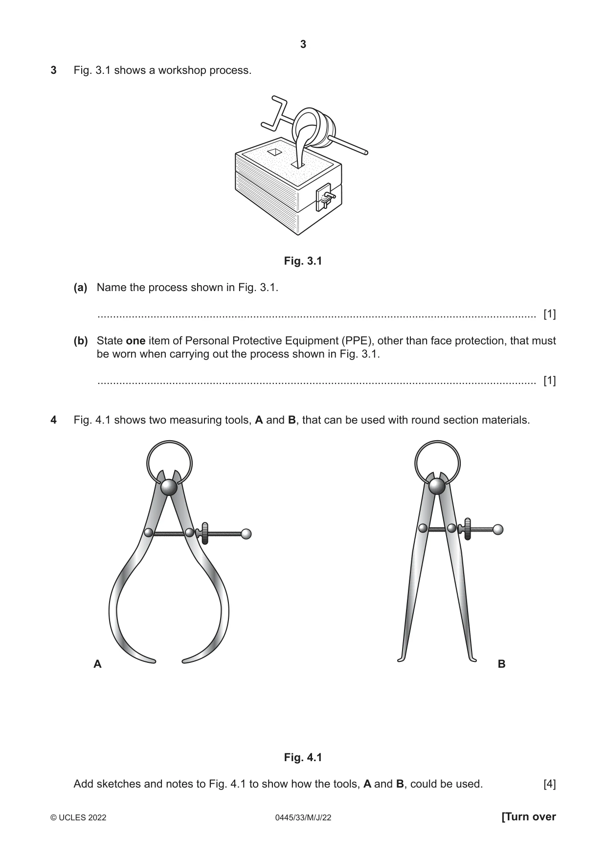 Cambridge IGCSE Design and Technology 0445 2022 May/June Paper 3 · Variant 3 question paper, page 3 of 20