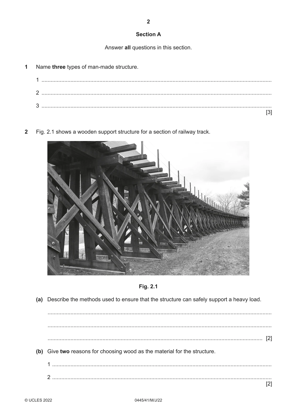 Cambridge IGCSE Design and Technology 0445 2022 May/June Paper 4 · Variant 1 question paper, page 2 of 16