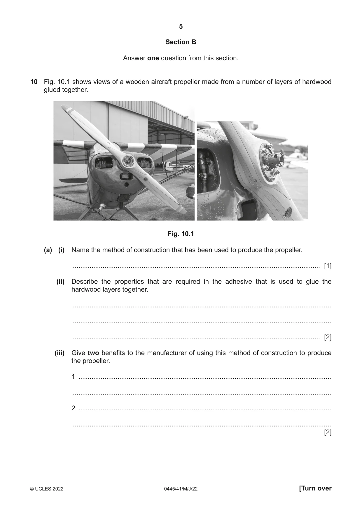 Cambridge IGCSE Design and Technology 0445 2022 May/June Paper 4 · Variant 1 question paper, page 5 of 16