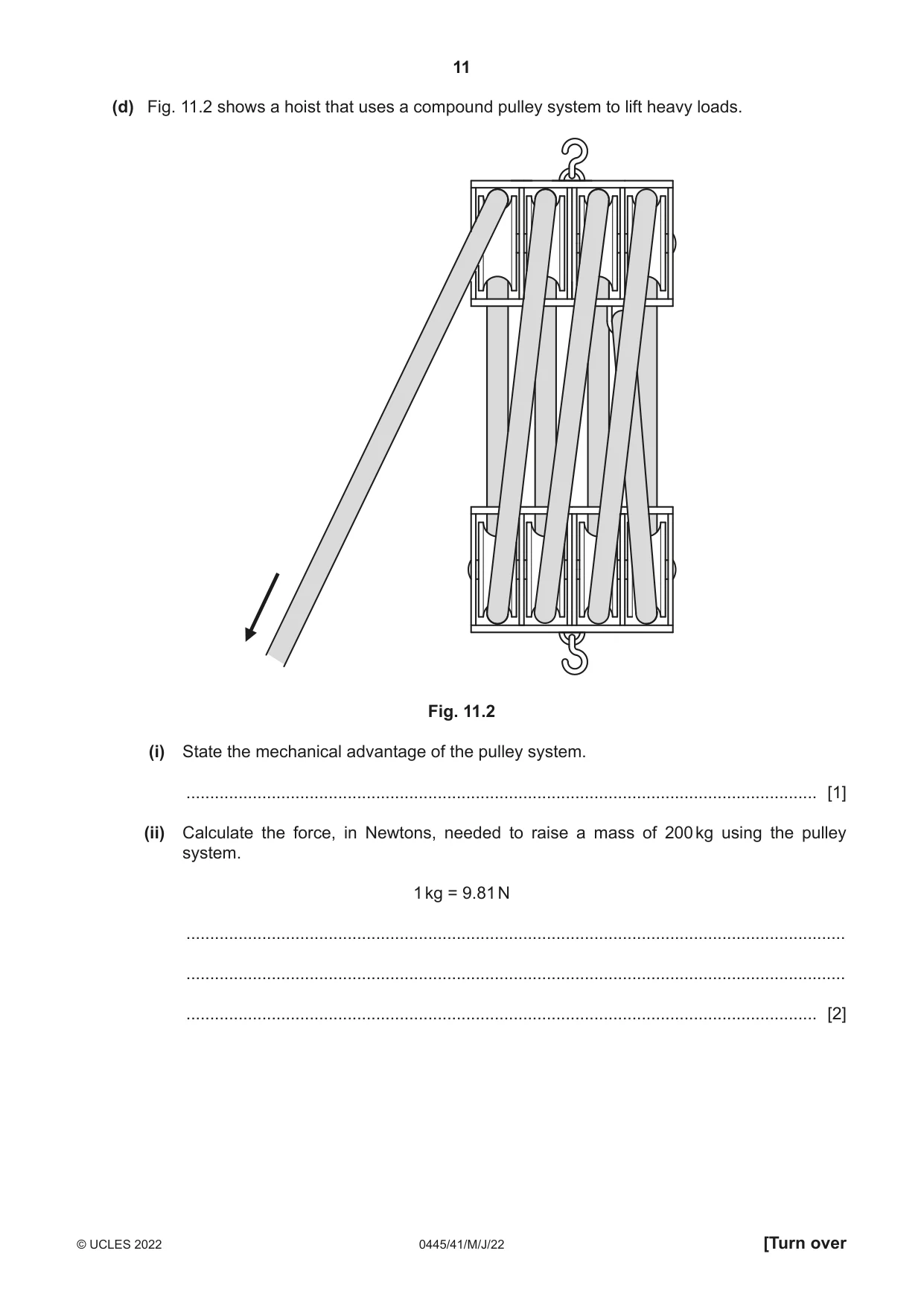 Cambridge IGCSE Design and Technology 0445 2022 May/June Paper 4 · Variant 1 question paper, page 11 of 16