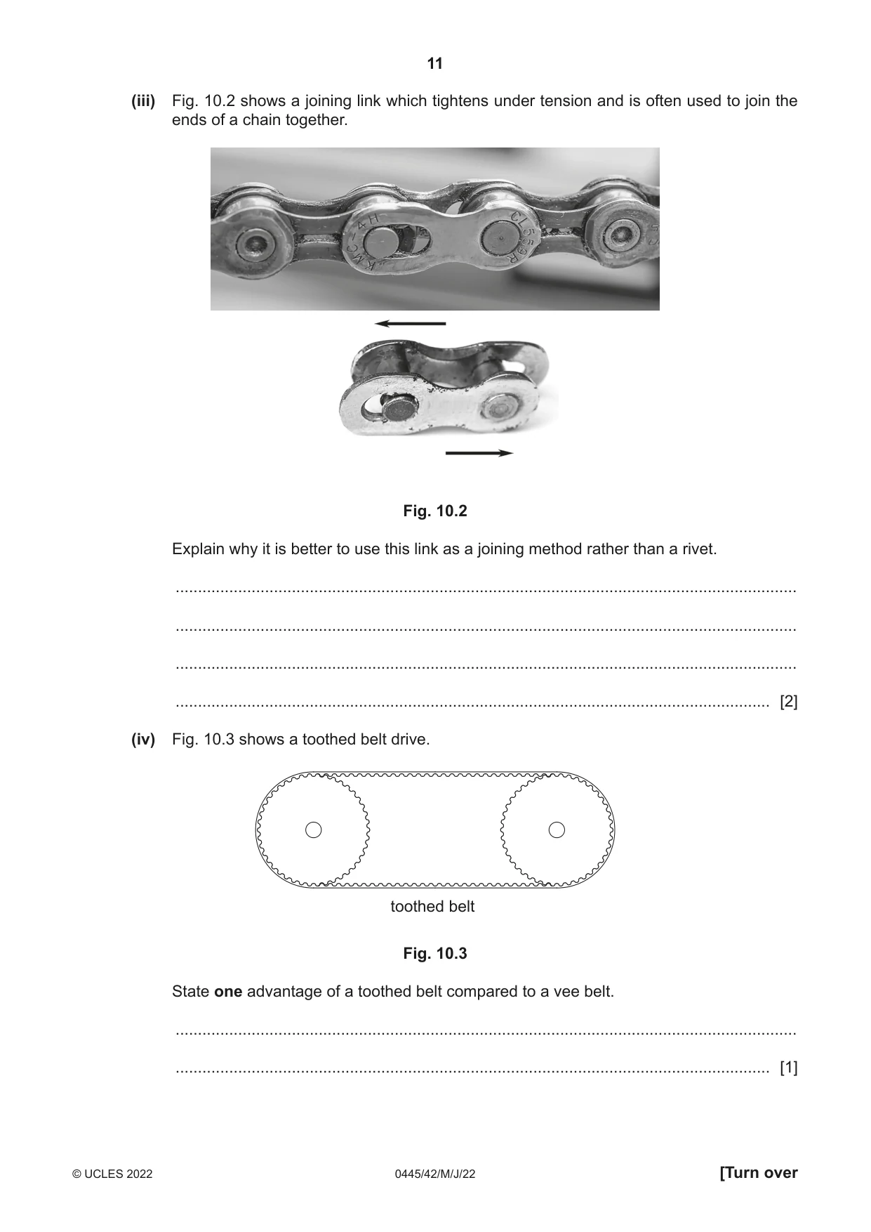 Cambridge IGCSE Design and Technology 0445 2022 May/June Paper 4 · Variant 2 question paper, page 11 of 20