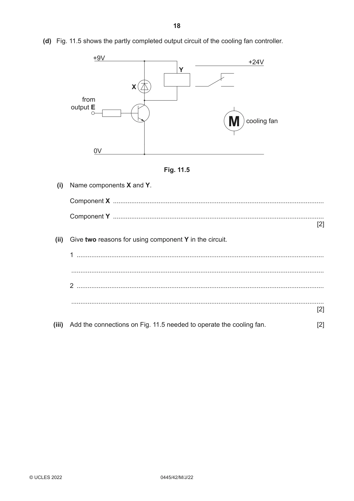 Cambridge IGCSE Design and Technology 0445 2022 May/June Paper 4 · Variant 2 question paper, page 18 of 20