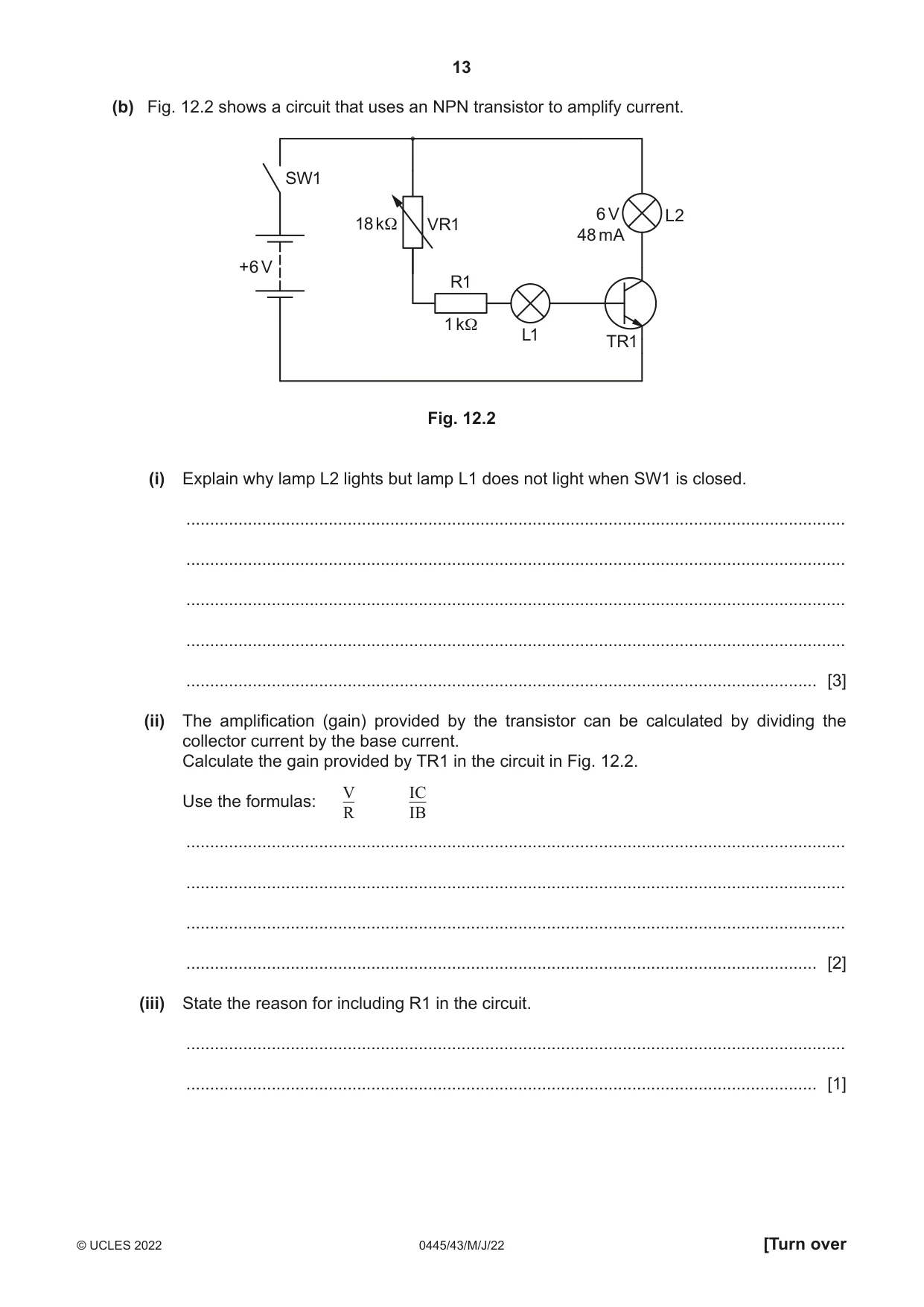 Cambridge IGCSE Design and Technology 0445 2022 May/June Paper 4 · Variant 3 question paper, page 13 of 16