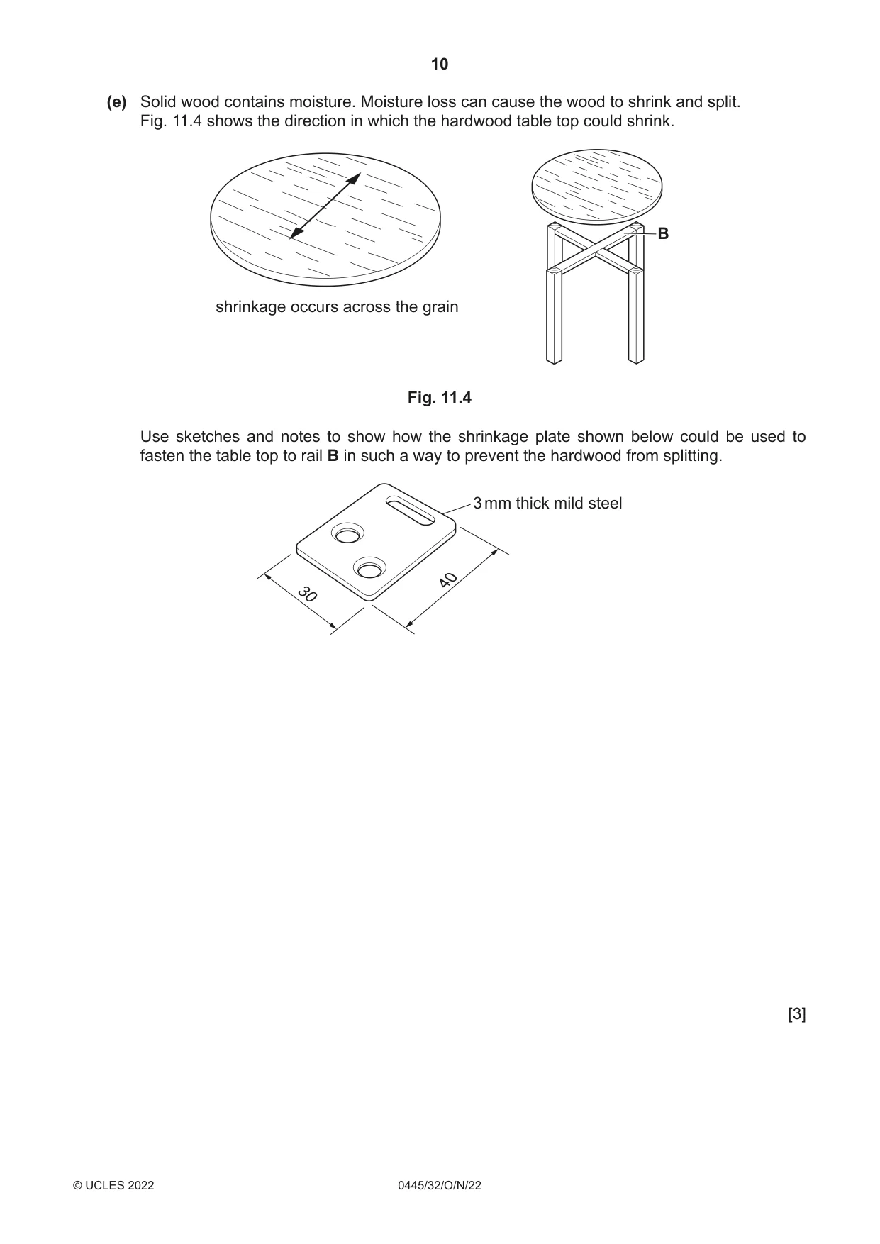 Cambridge IGCSE Design and Technology 0445 2022 Oct/Nov Paper 3 · Variant 2 question paper, page 10 of 20