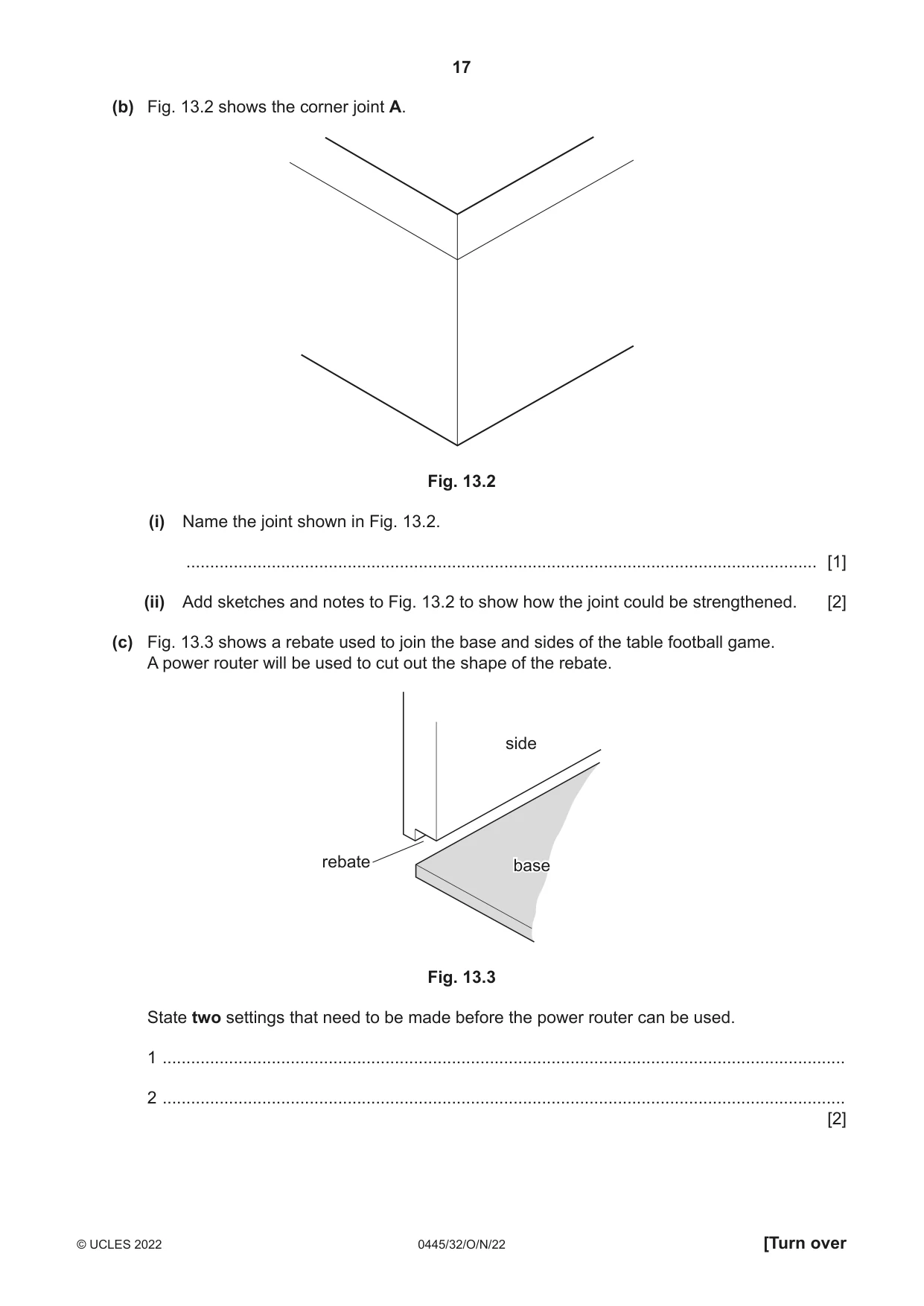 Cambridge IGCSE Design and Technology 0445 2022 Oct/Nov Paper 3 · Variant 2 question paper, page 17 of 20
