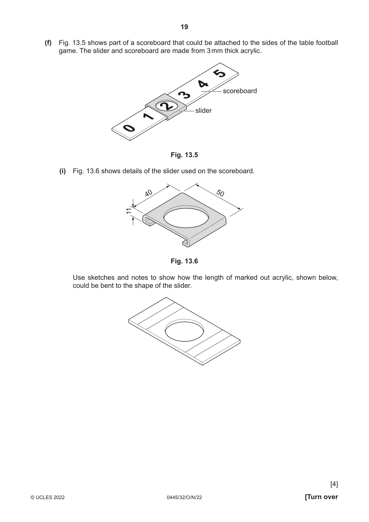 Cambridge IGCSE Design and Technology 0445 2022 Oct/Nov Paper 3 · Variant 2 question paper, page 19 of 20