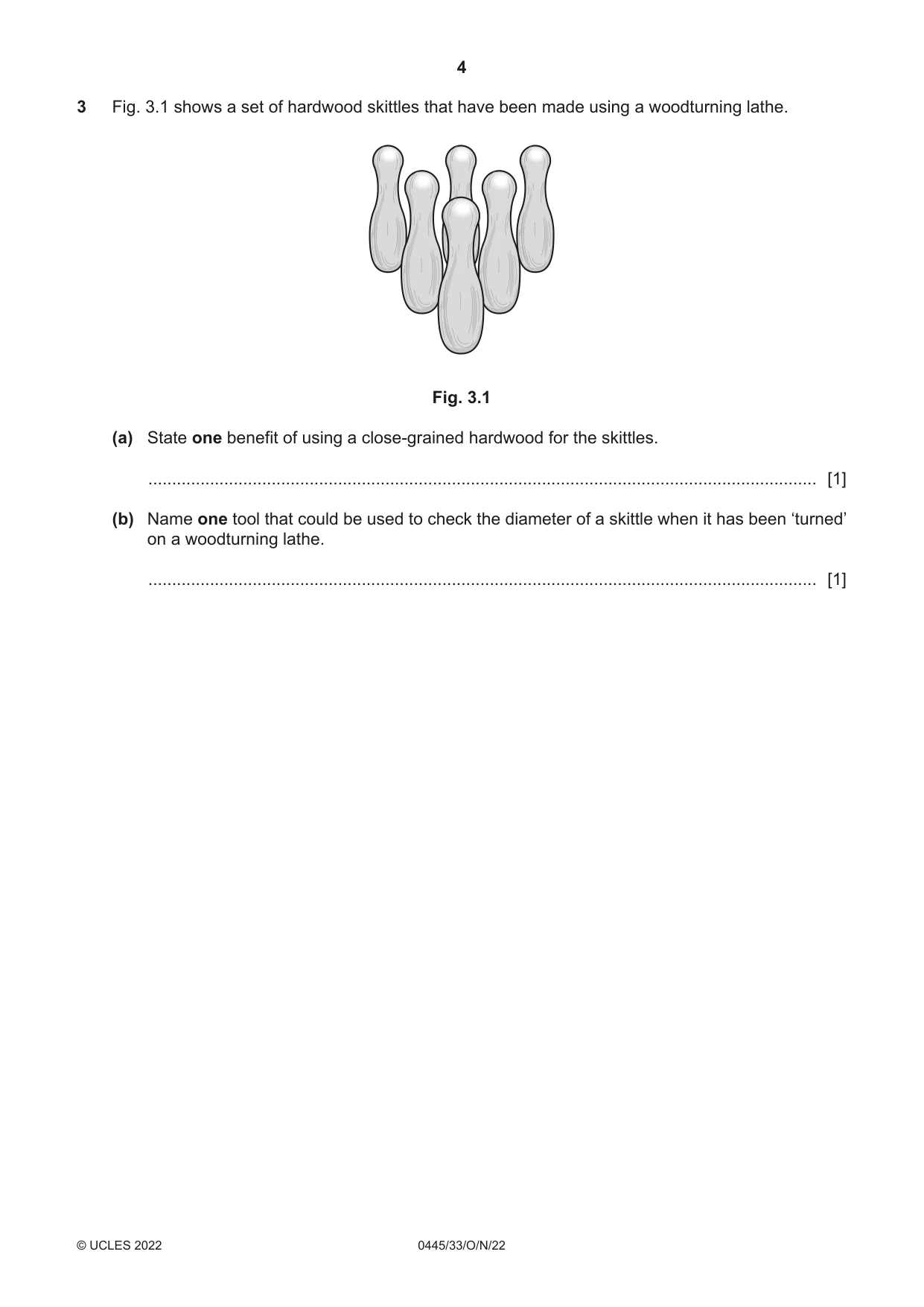 Cambridge IGCSE Design and Technology 0445 2022 Oct/Nov Paper 3 · Variant 3 question paper, page 4 of 28