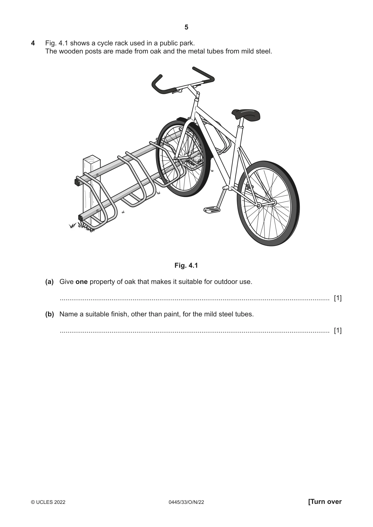 Cambridge IGCSE Design and Technology 0445 2022 Oct/Nov Paper 3 · Variant 3 question paper, page 5 of 28