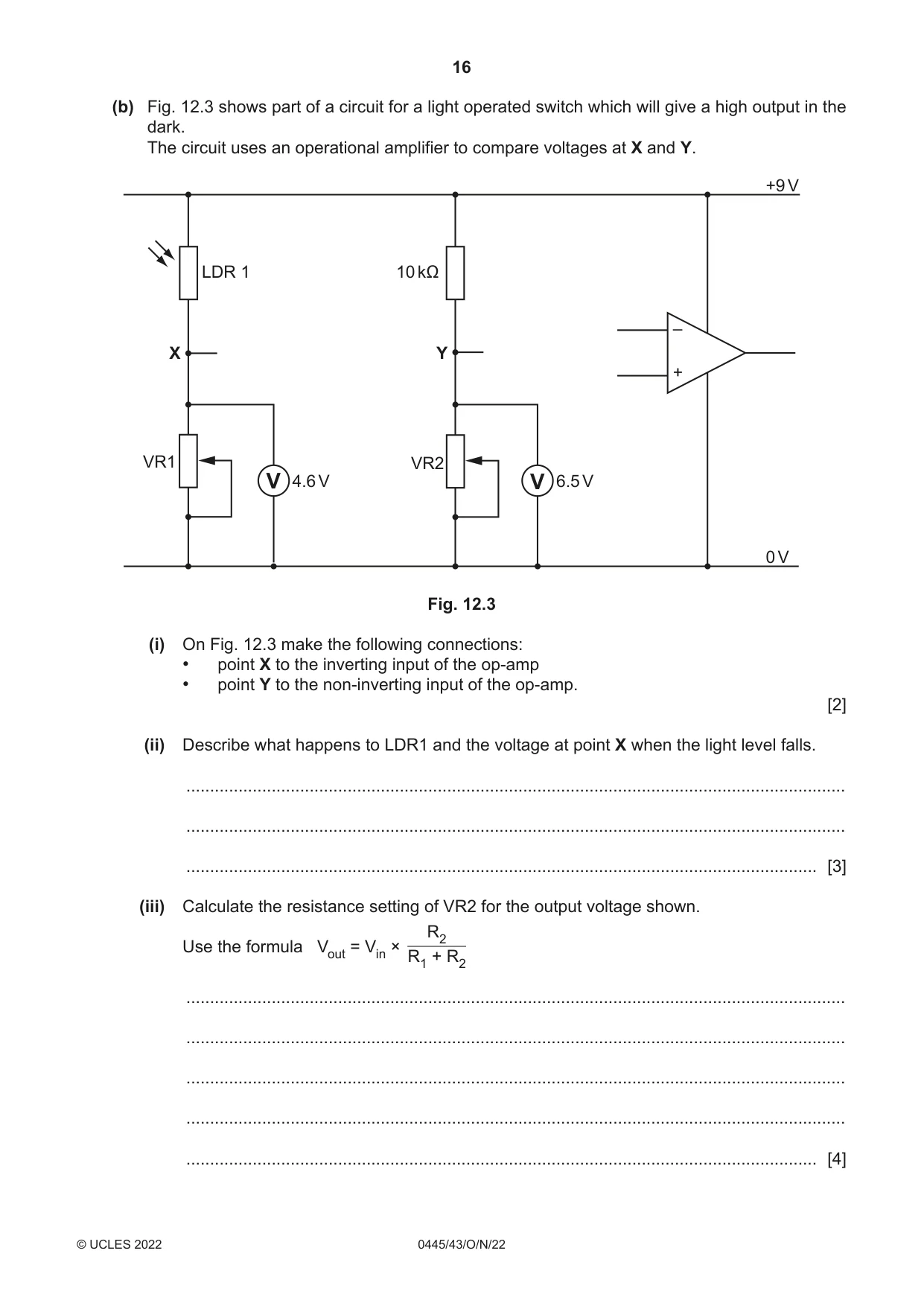 Cambridge IGCSE Design and Technology 0445 2022 Oct/Nov Paper 4 · Variant 3 question paper, page 16 of 20