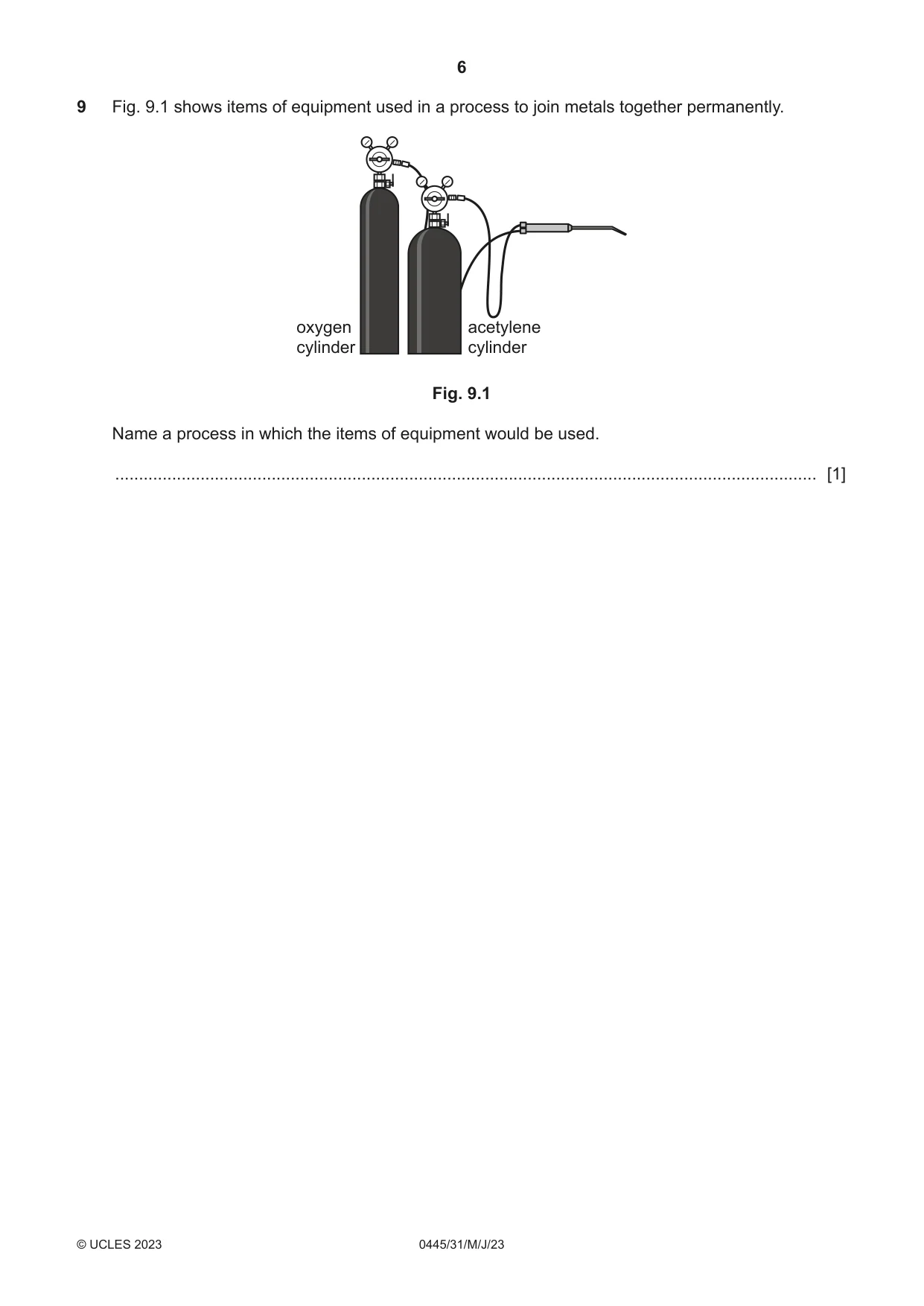 Cambridge IGCSE Design and Technology 0445 2023 May/June Paper 3 · Variant 1 question paper, page 6 of 20