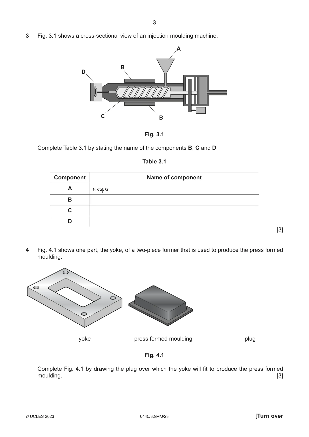 Cambridge IGCSE Design and Technology 0445 2023 May/June Paper 3 · Variant 2 question paper, page 3 of 20