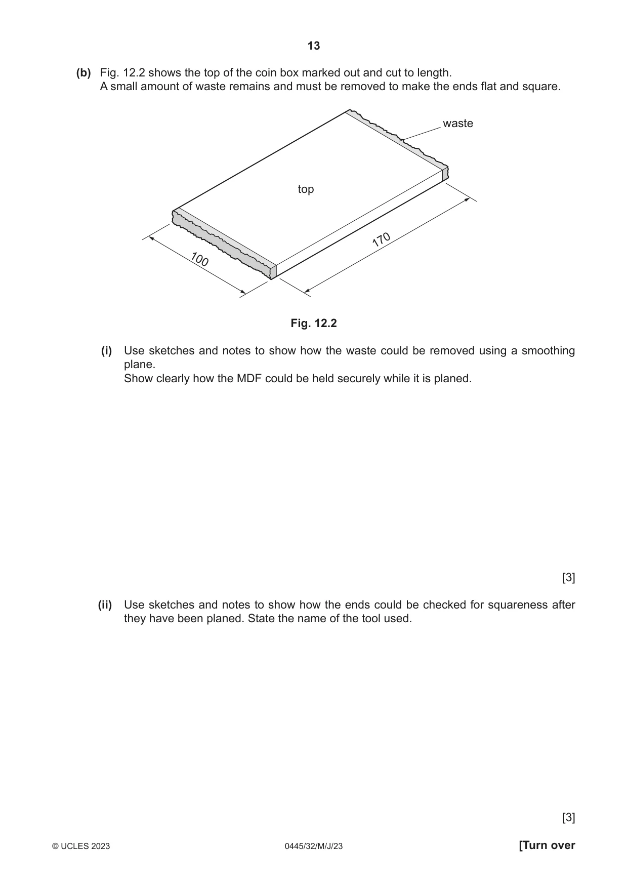 Cambridge IGCSE Design and Technology 0445 2023 May/June Paper 3 · Variant 2 question paper, page 13 of 20