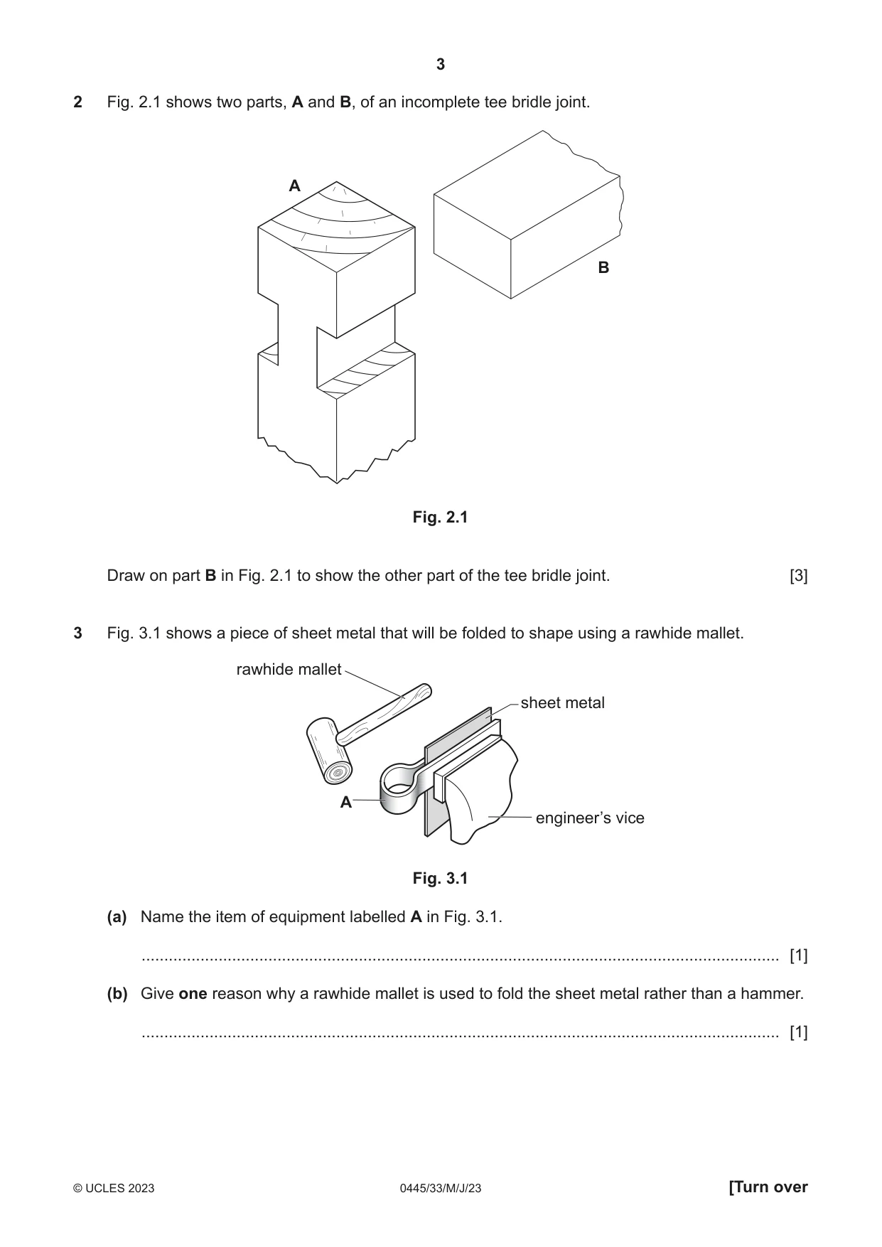 Cambridge IGCSE Design and Technology 0445 2023 May/June Paper 3 · Variant 3 question paper, page 3 of 28