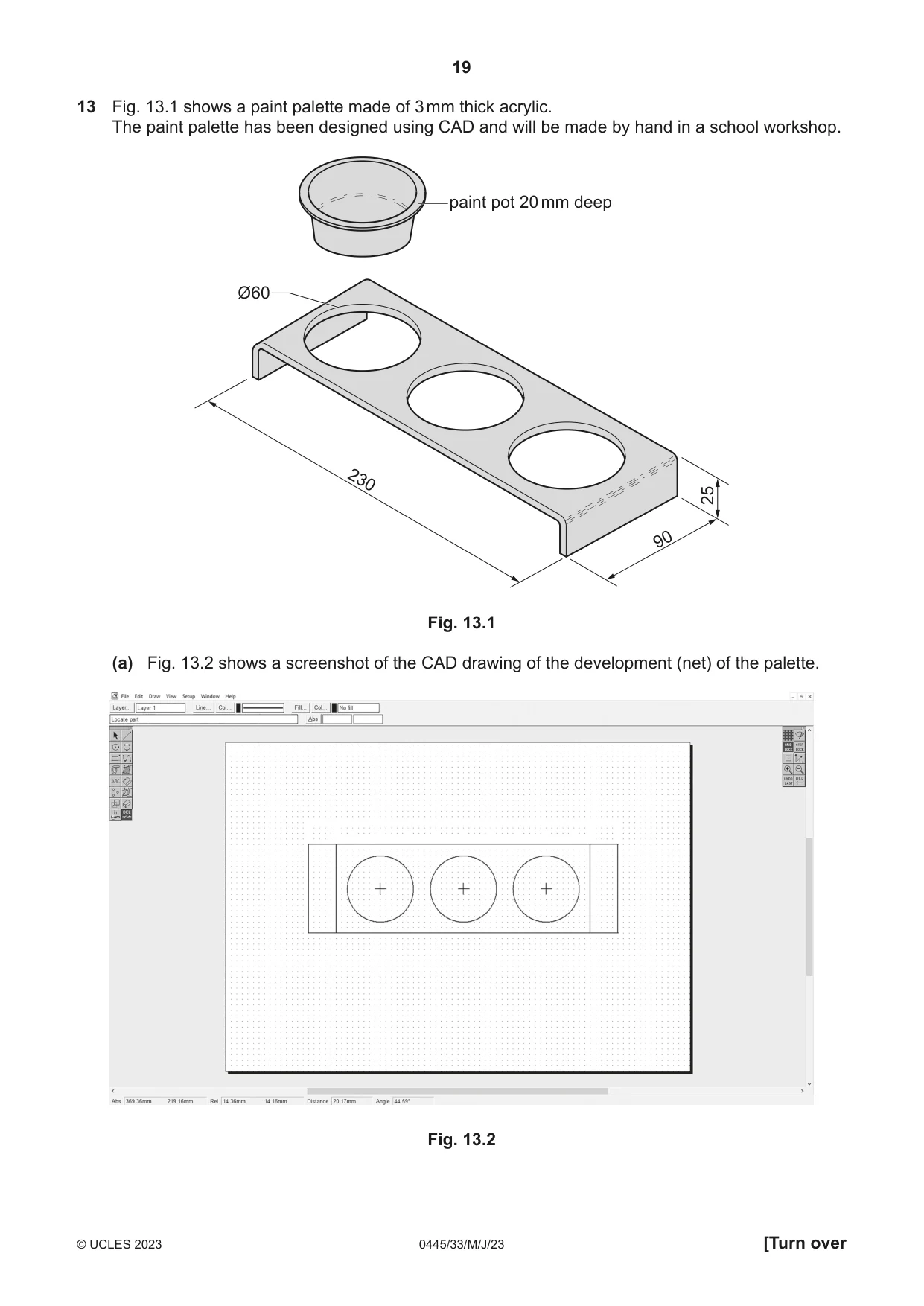 Cambridge IGCSE Design and Technology 0445 2023 May/June Paper 3 · Variant 3 question paper, page 19 of 28