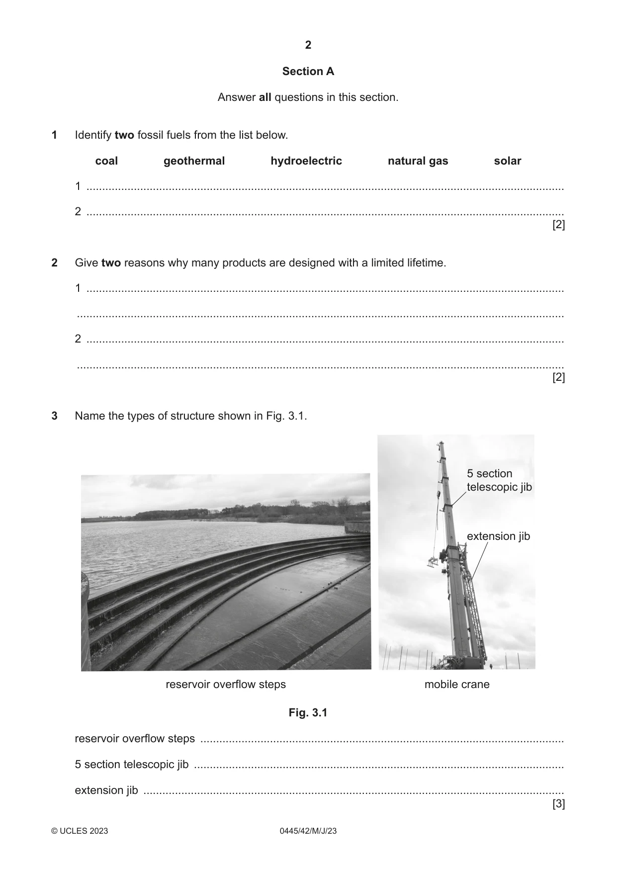 Cambridge IGCSE Design and Technology 0445 2023 May/June Paper 4 · Variant 2 question paper, page 2 of 20