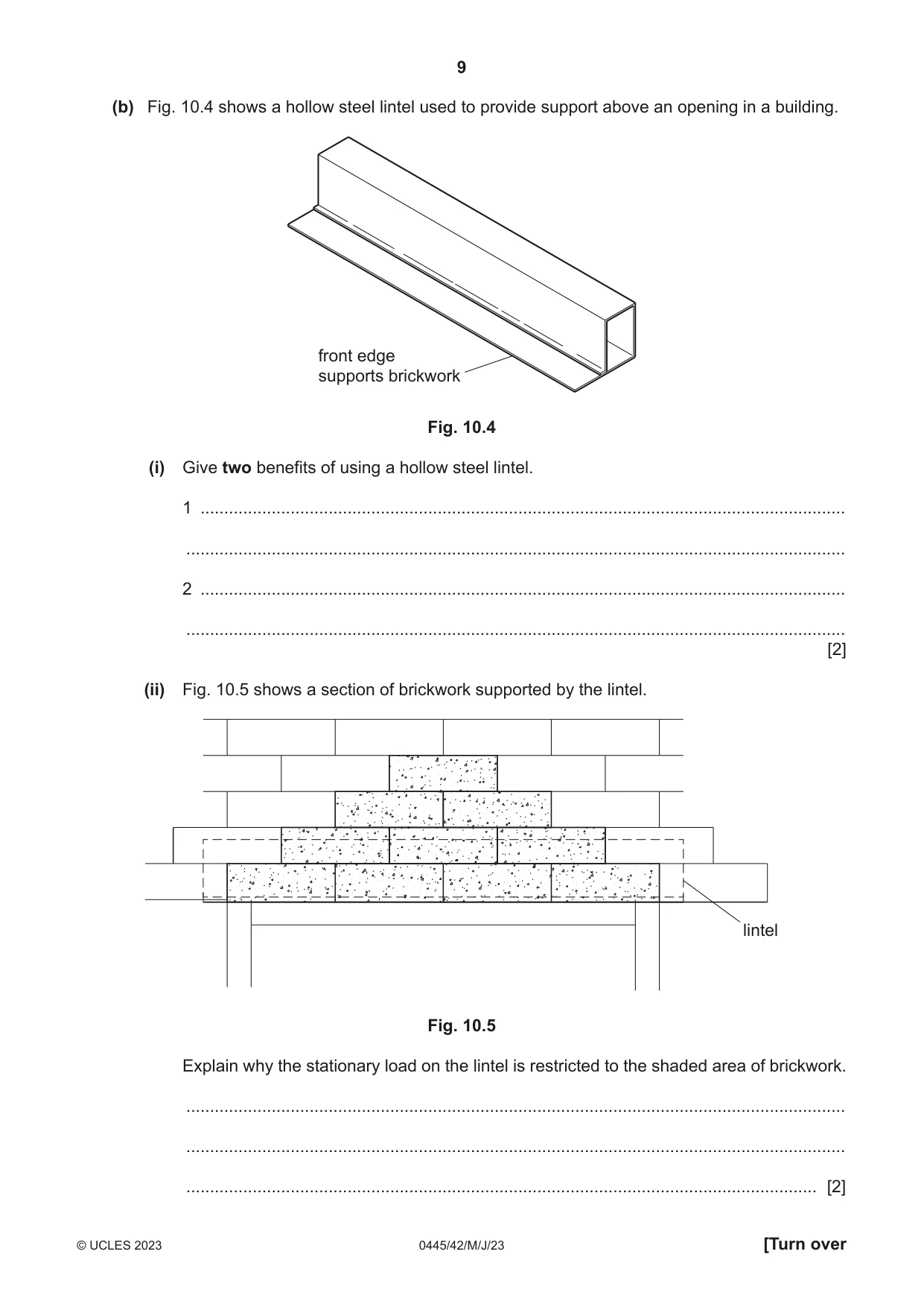 Cambridge IGCSE Design and Technology 0445 2023 May/June Paper 4 · Variant 2 question paper, page 9 of 20