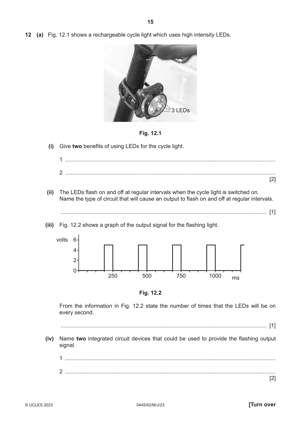 Cambridge IGCSE Design and Technology 0445 2023 May/June Paper 4 · Variant 2 question paper, page 15 of 20