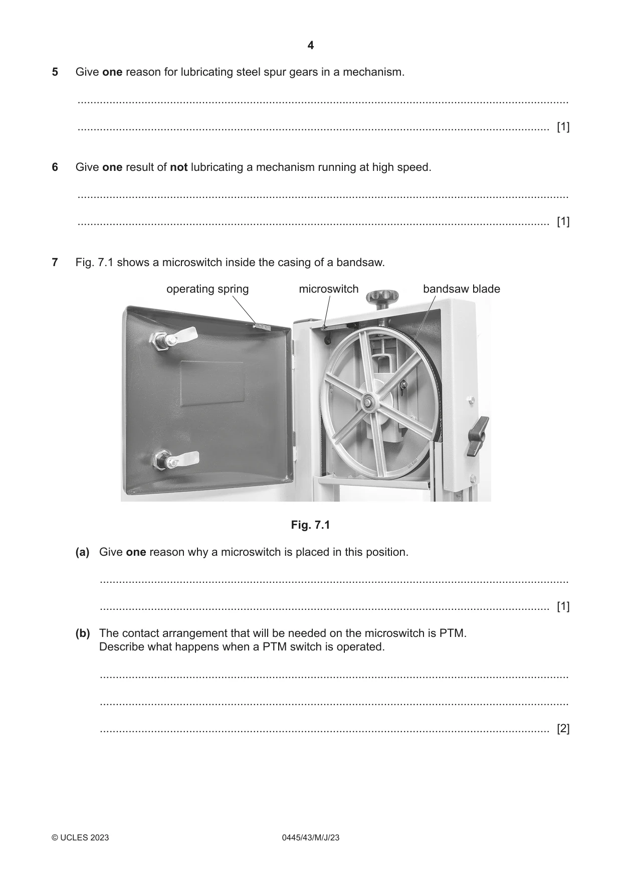 Cambridge IGCSE Design and Technology 0445 2023 May/June Paper 4 · Variant 3 question paper, page 4 of 20