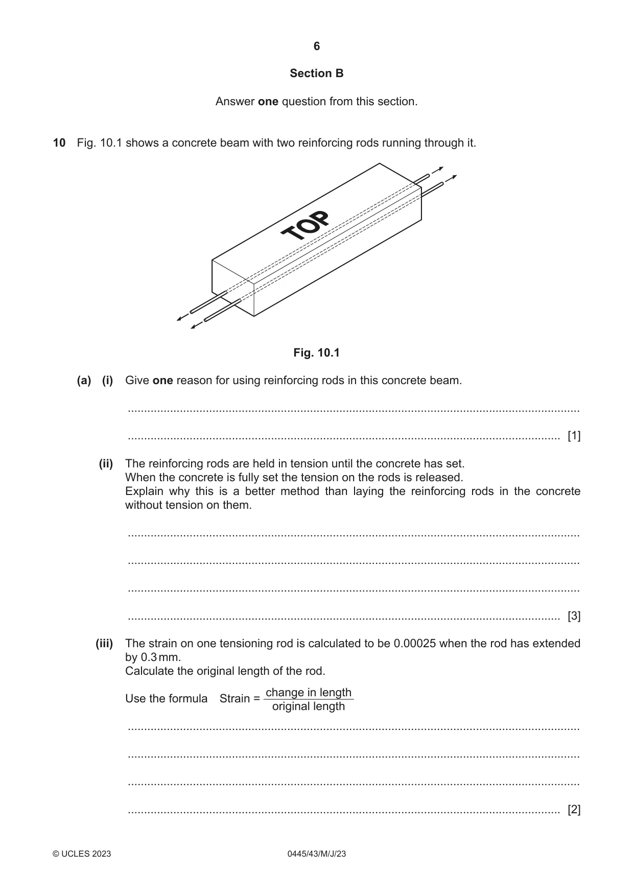 Cambridge IGCSE Design and Technology 0445 2023 May/June Paper 4 · Variant 3 question paper, page 6 of 20
