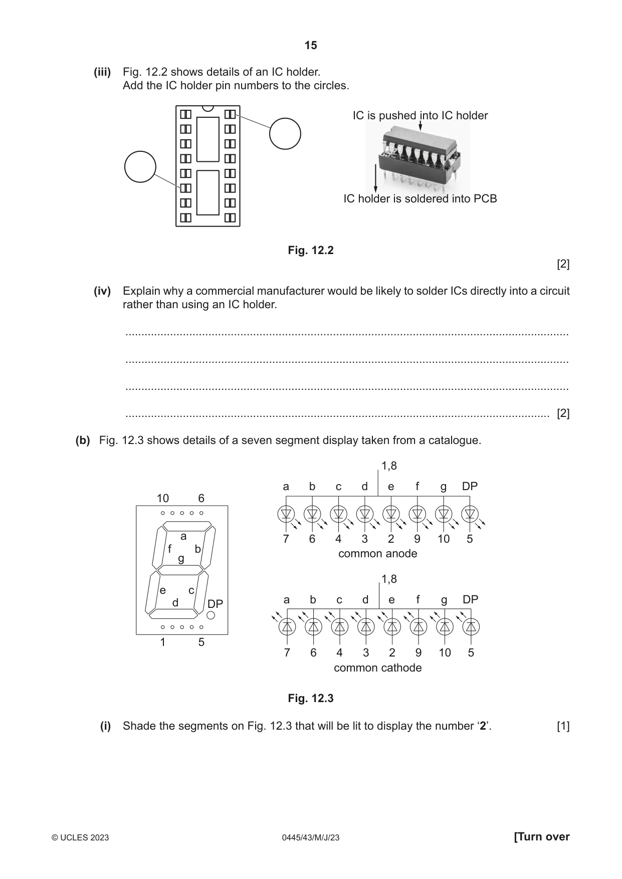Cambridge IGCSE Design and Technology 0445 2023 May/June Paper 4 · Variant 3 question paper, page 15 of 20