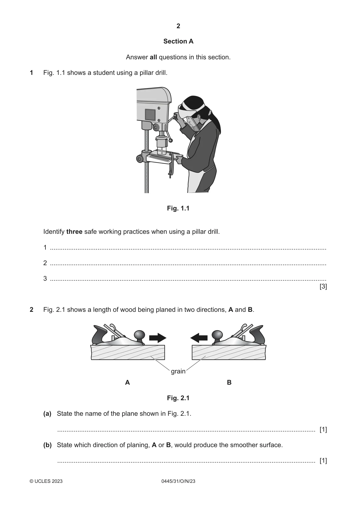 Cambridge IGCSE Design and Technology 0445 2023 Oct/Nov Paper 3 · Variant 1 question paper, page 2 of 24