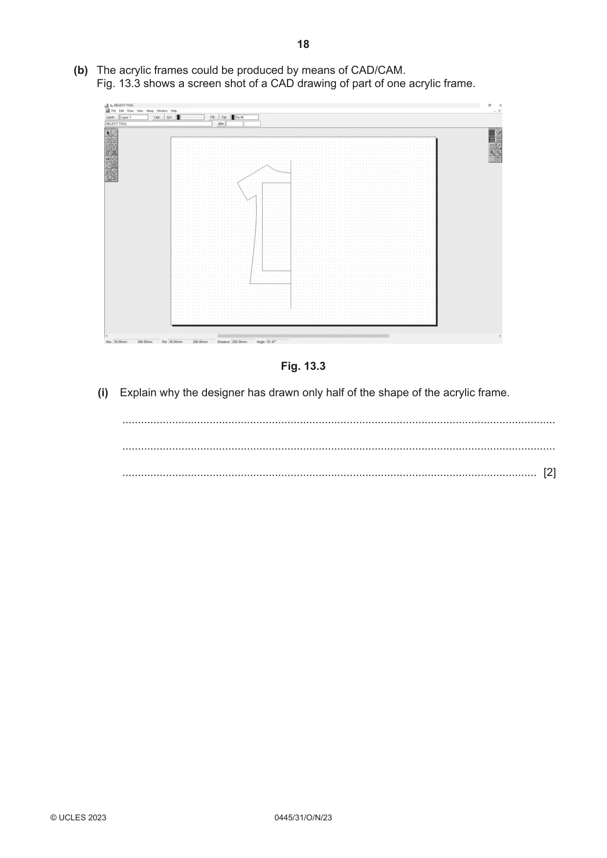 Cambridge IGCSE Design and Technology 0445 2023 Oct/Nov Paper 3 · Variant 1 question paper, page 18 of 24