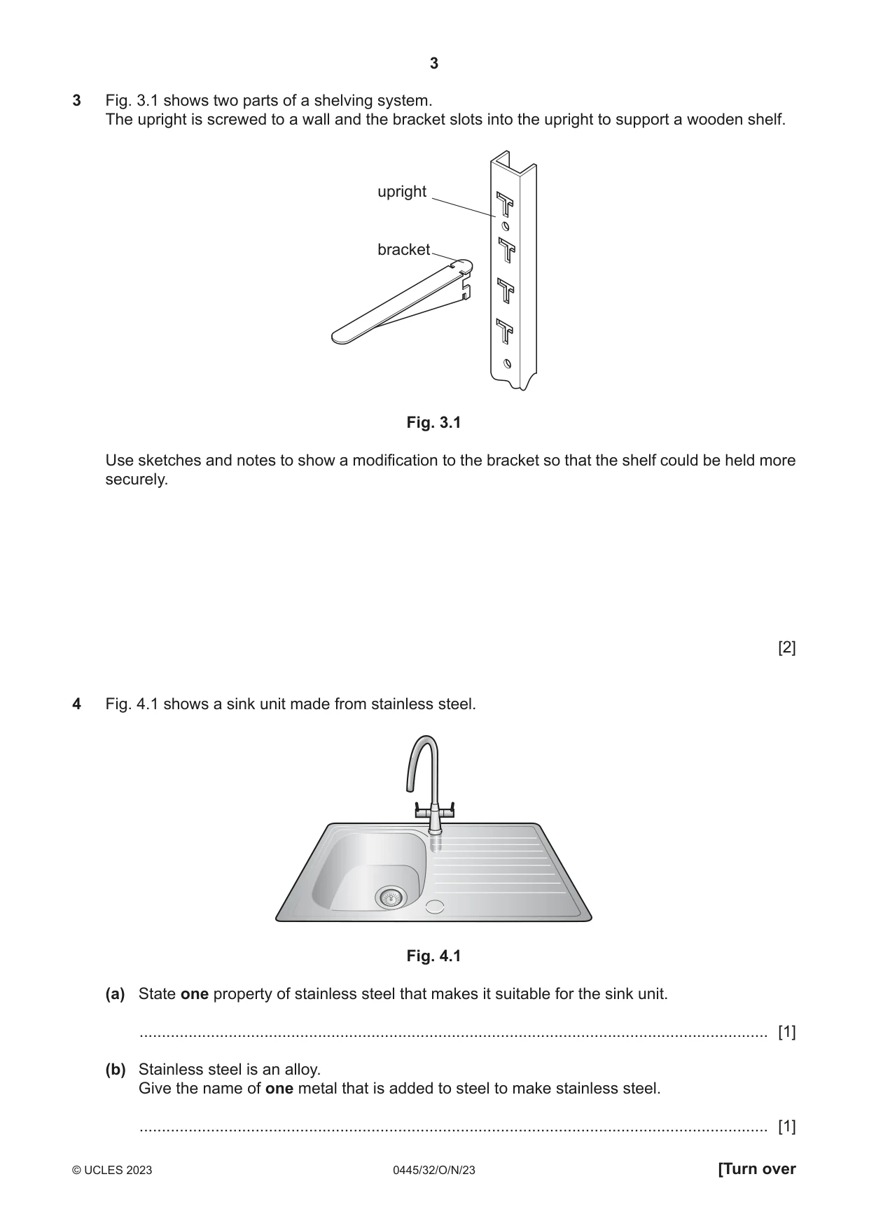 Cambridge IGCSE Design and Technology 0445 2023 Oct/Nov Paper 3 · Variant 2 question paper, page 3 of 24