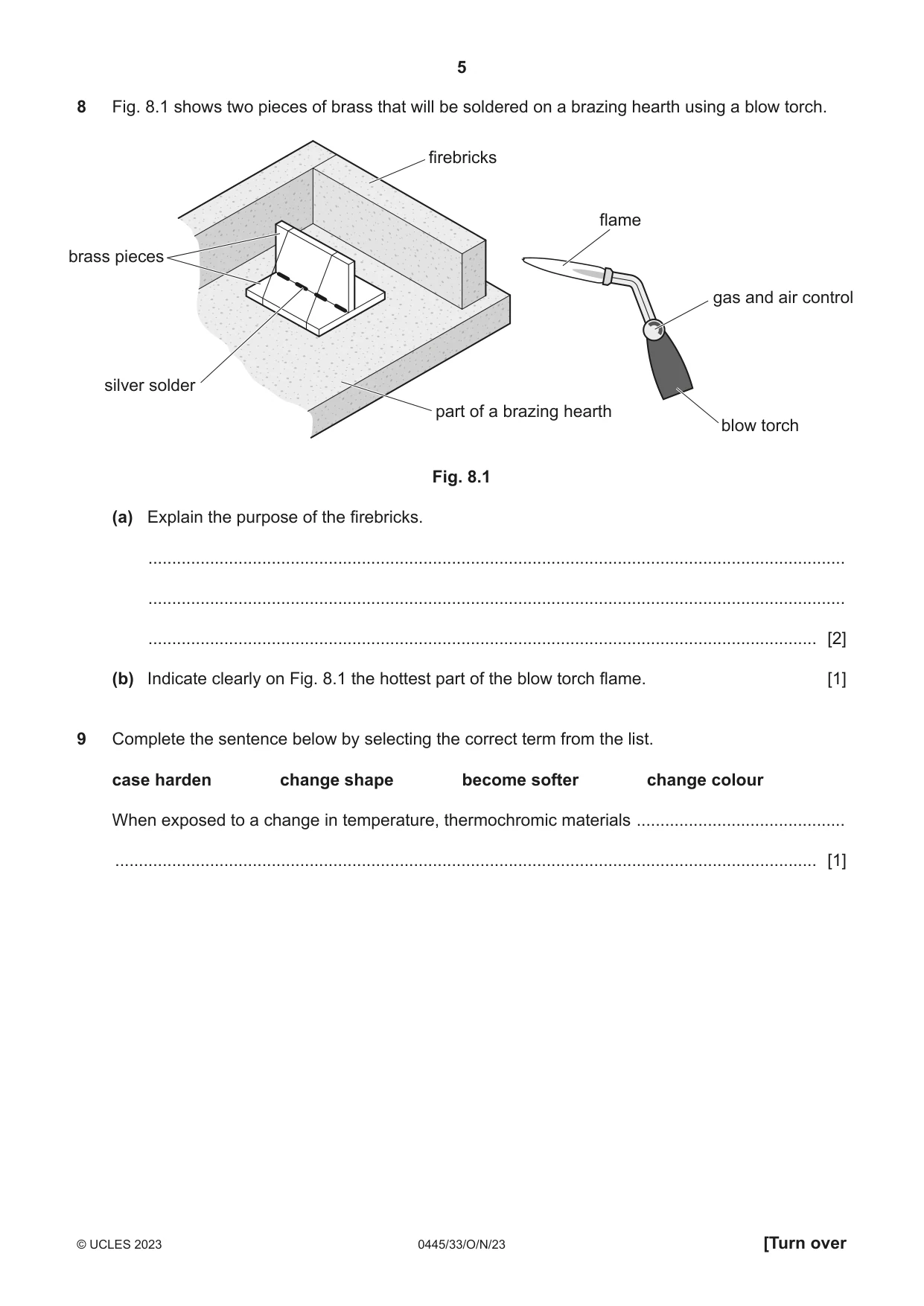 Cambridge IGCSE Design and Technology 0445 2023 Oct/Nov Paper 3 · Variant 3 question paper, page 5 of 24