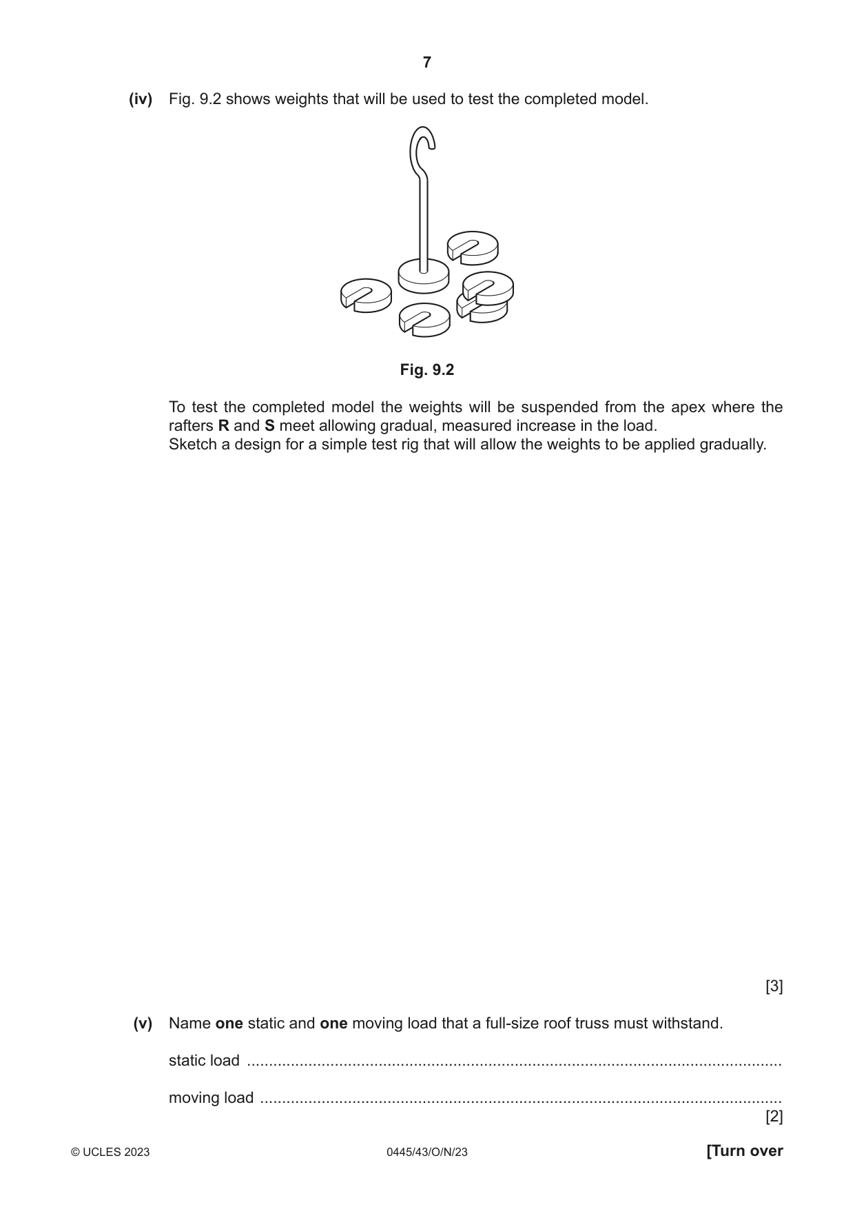 Cambridge IGCSE Design and Technology 0445 2023 Oct/Nov Paper 4 · Variant 3 question paper, page 7 of 20