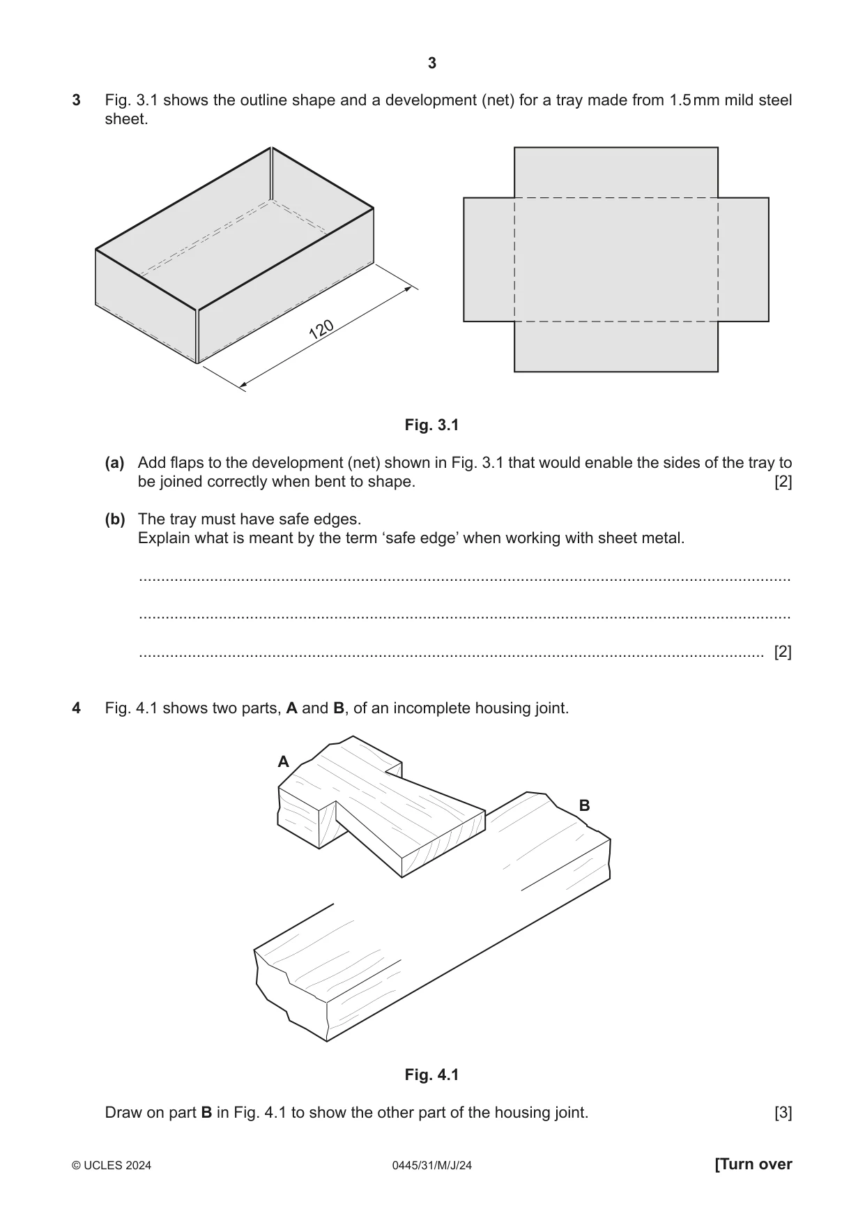 Cambridge IGCSE Design and Technology 0445 2024 May/June Paper 3 · Variant 1 question paper, page 3 of 20