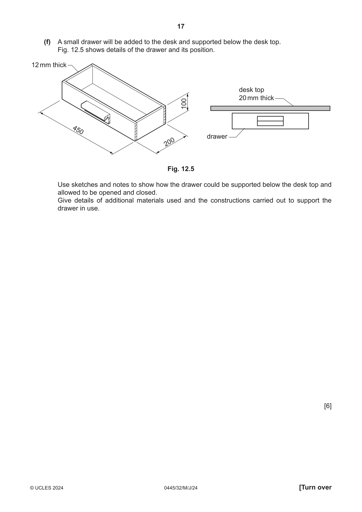 Cambridge IGCSE Design and Technology 0445 2024 May/June Paper 3 · Variant 2 question paper, page 17 of 24