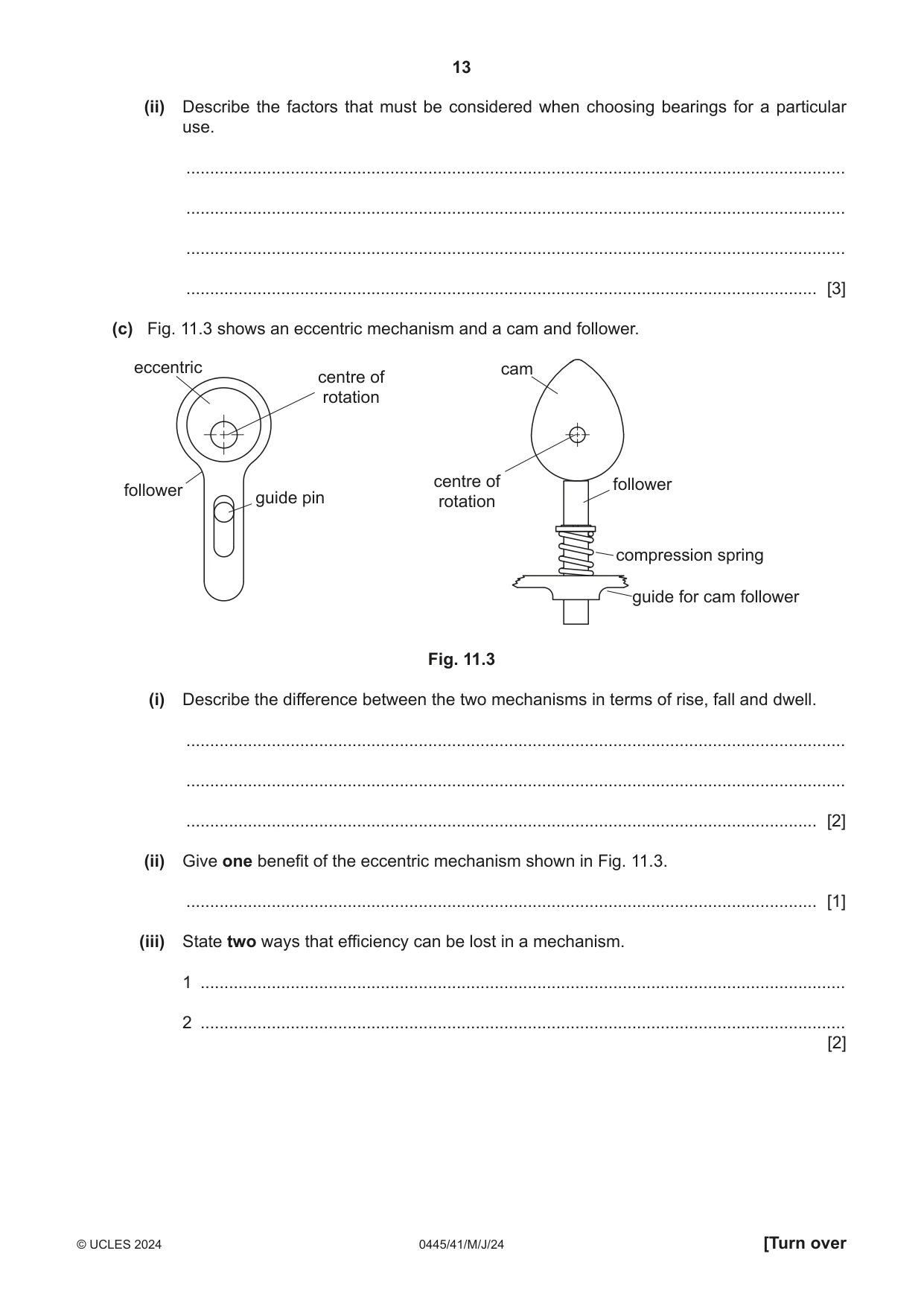 Cambridge IGCSE Design and Technology 0445 2024 May/June Paper 4 · Variant 1 question paper, page 13 of 20