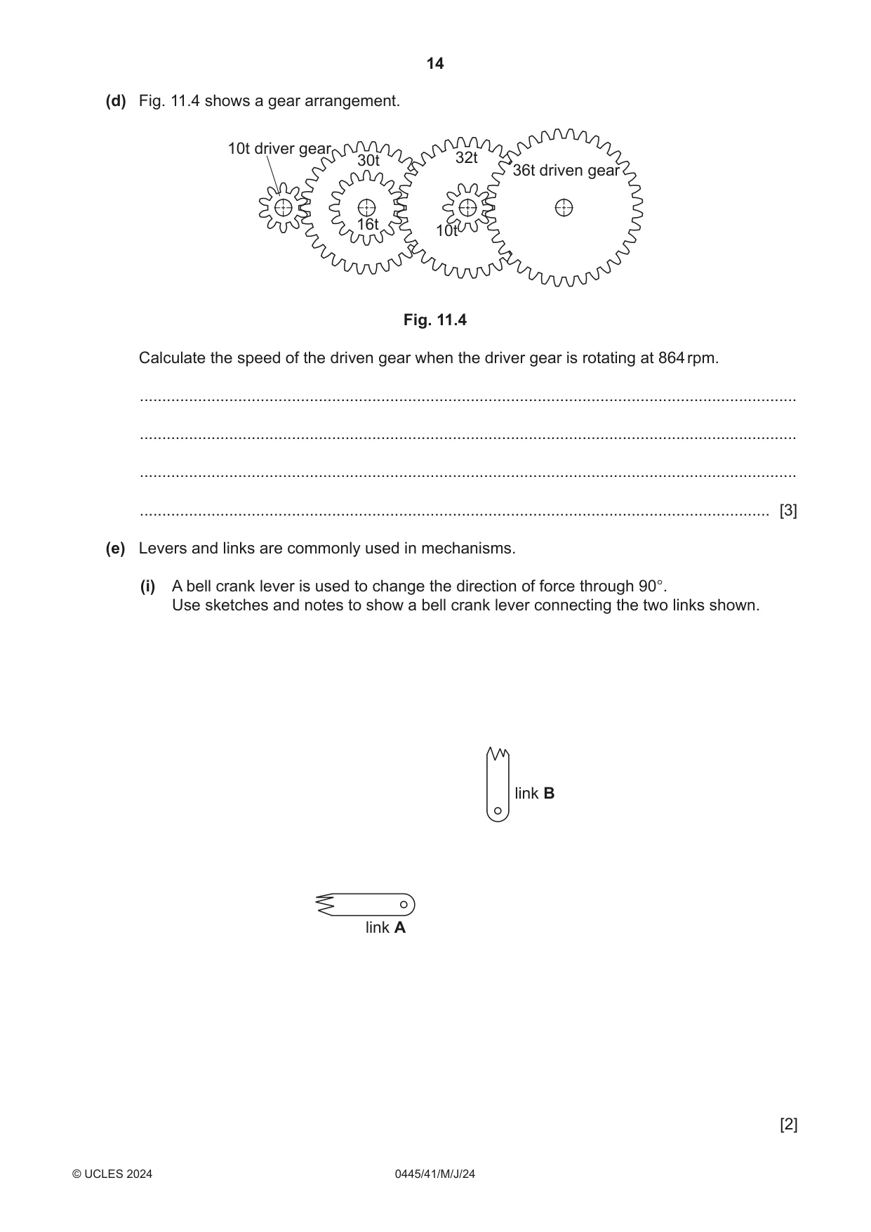 Cambridge IGCSE Design and Technology 0445 2024 May/June Paper 4 · Variant 1 question paper, page 14 of 20