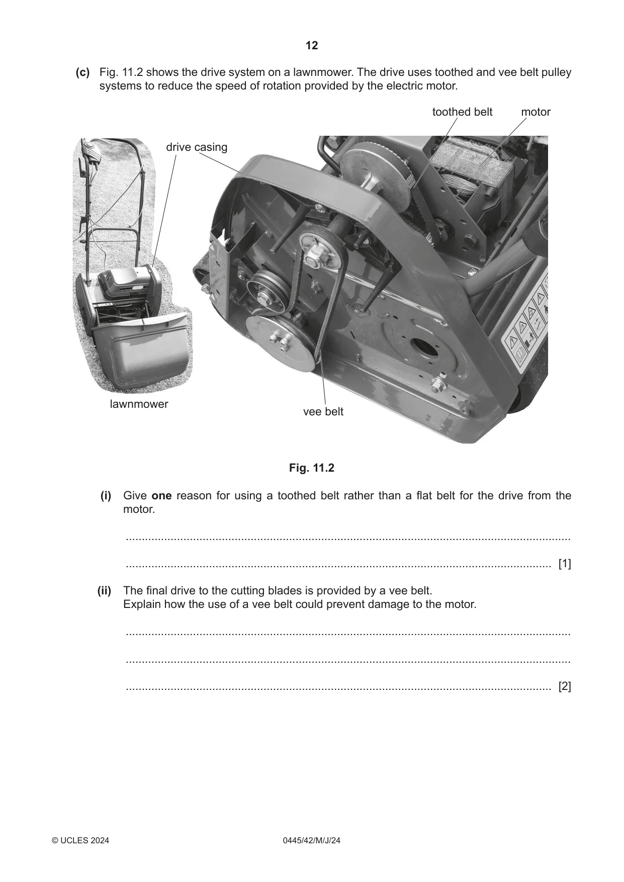 Cambridge IGCSE Design and Technology 0445 2024 May/June Paper 4 · Variant 2 question paper, page 12 of 20