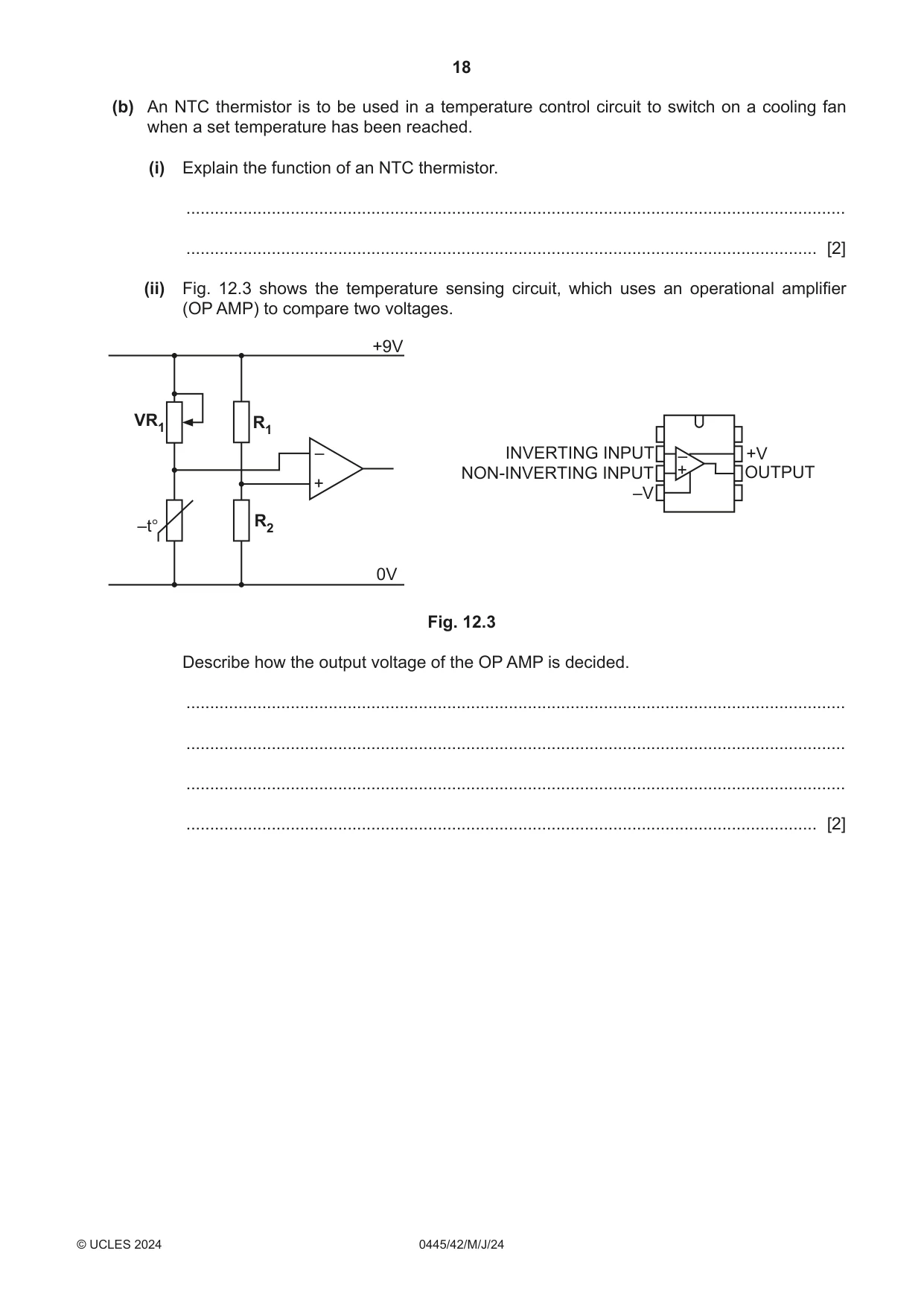 Cambridge IGCSE Design and Technology 0445 2024 May/June Paper 4 · Variant 2 question paper, page 18 of 20