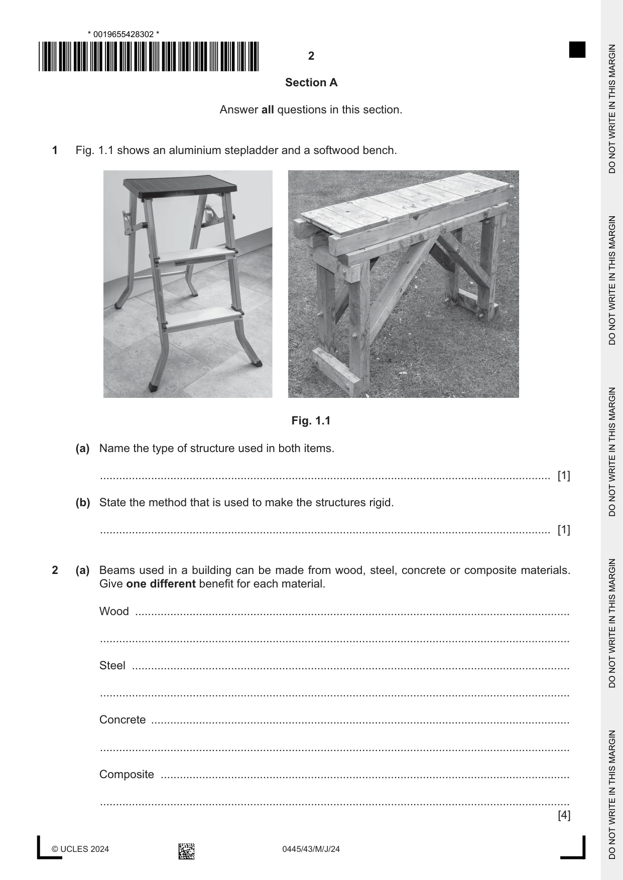Cambridge IGCSE Design and Technology 0445 2024 May/June Paper 4 · Variant 3 question paper, page 2 of 20