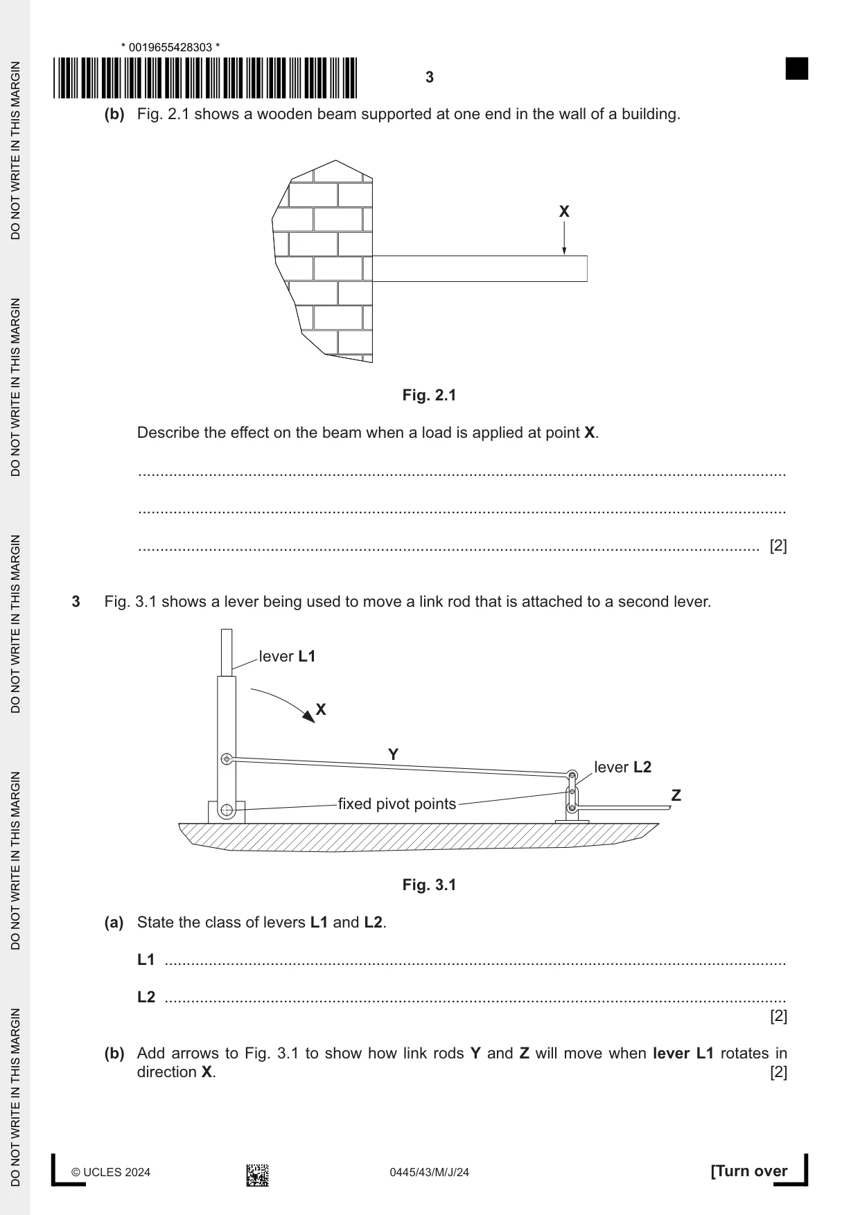 Cambridge IGCSE Design and Technology 0445 2024 May/June Paper 4 · Variant 3 question paper, page 3 of 20
