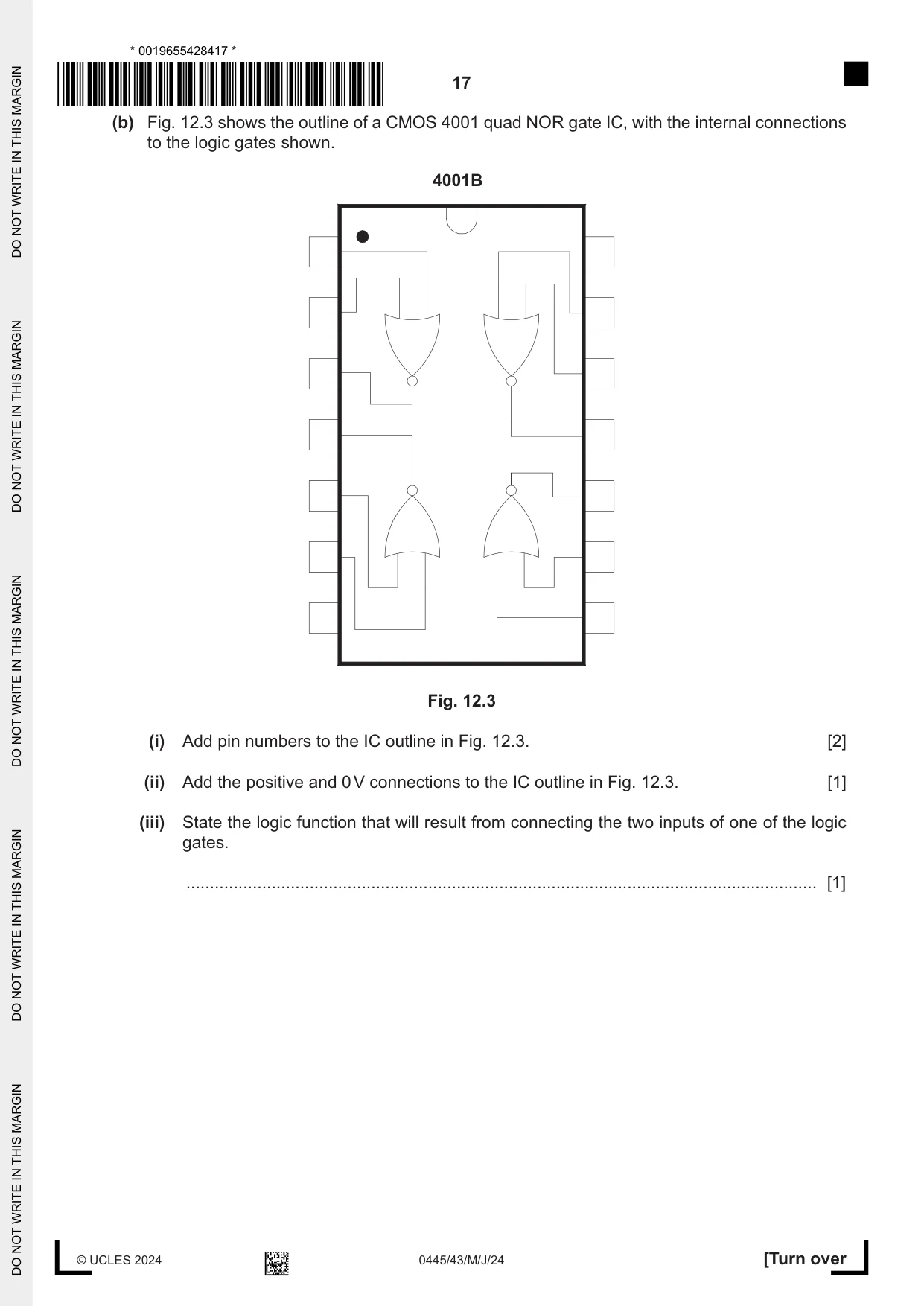 Cambridge IGCSE Design and Technology 0445 2024 May/June Paper 4 · Variant 3 question paper, page 17 of 20