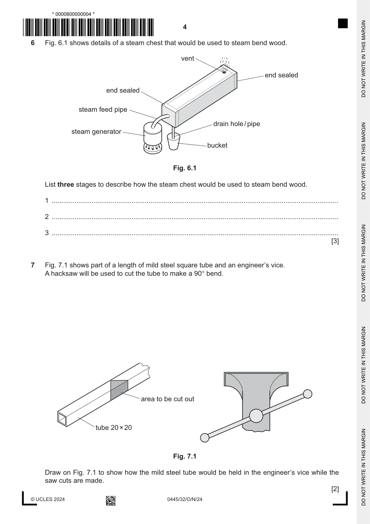 Cambridge IGCSE Design and Technology 0445 2024 Oct/Nov Paper 3 · Variant 2 question paper, page 4 of 24