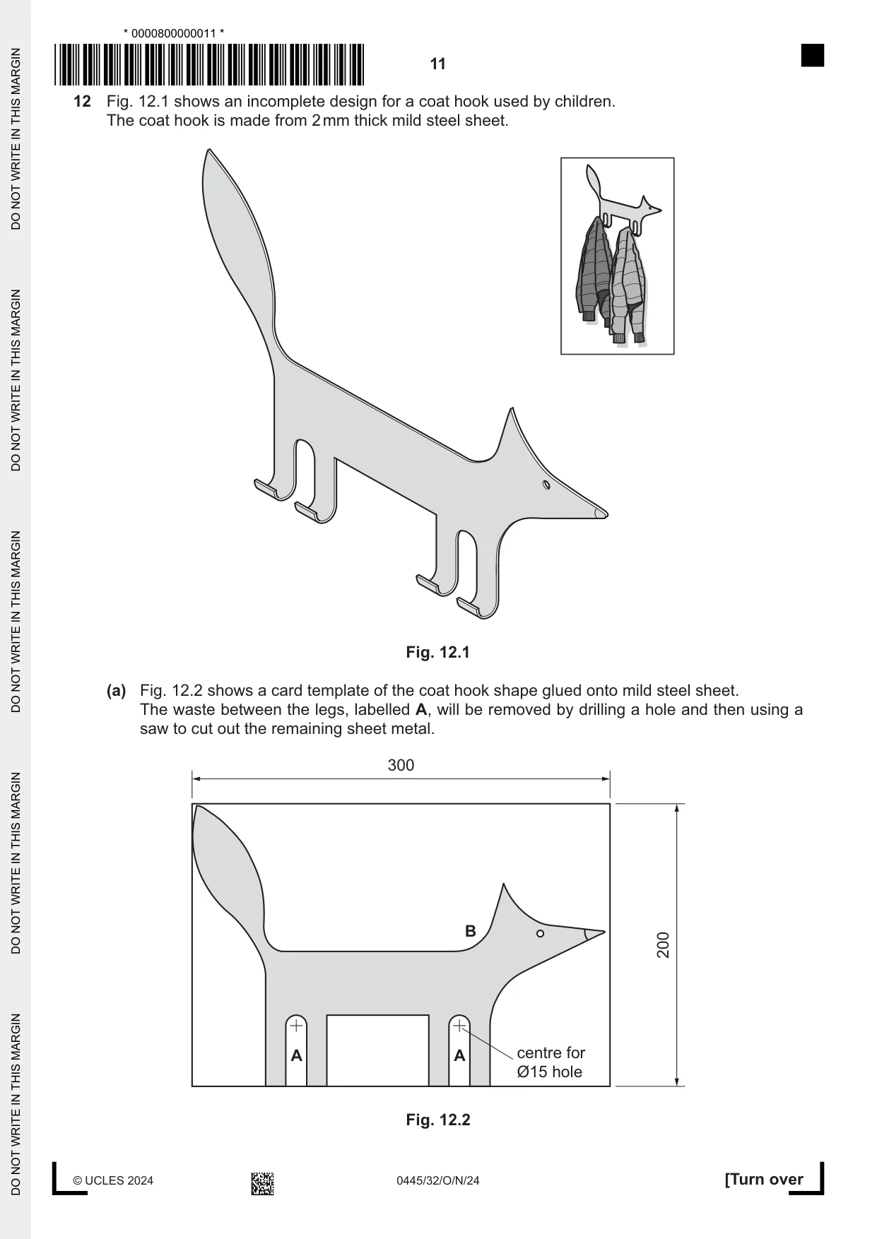 Cambridge IGCSE Design and Technology 0445 2024 Oct/Nov Paper 3 · Variant 2 question paper, page 11 of 24