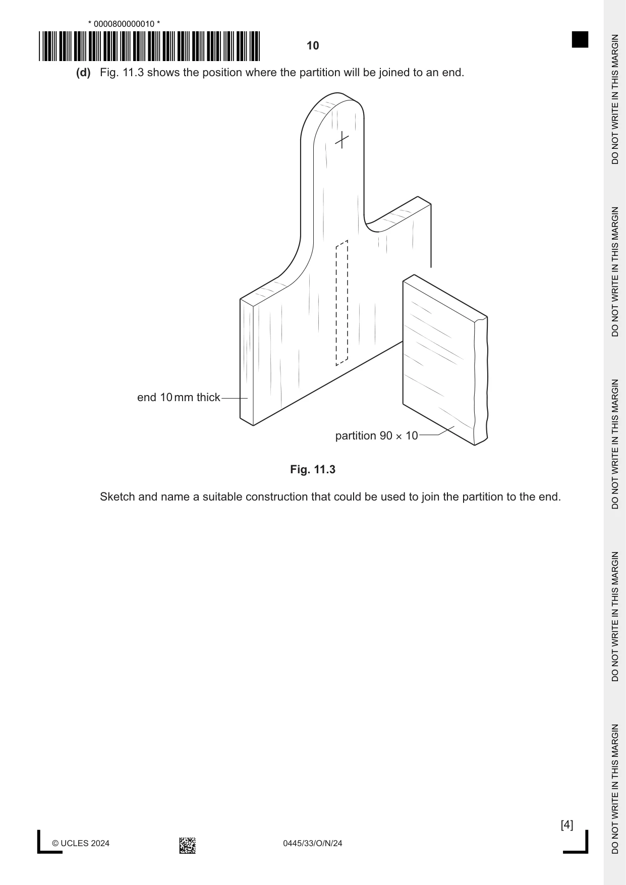 Cambridge IGCSE Design and Technology 0445 2024 Oct/Nov Paper 3 · Variant 3 question paper, page 10 of 24